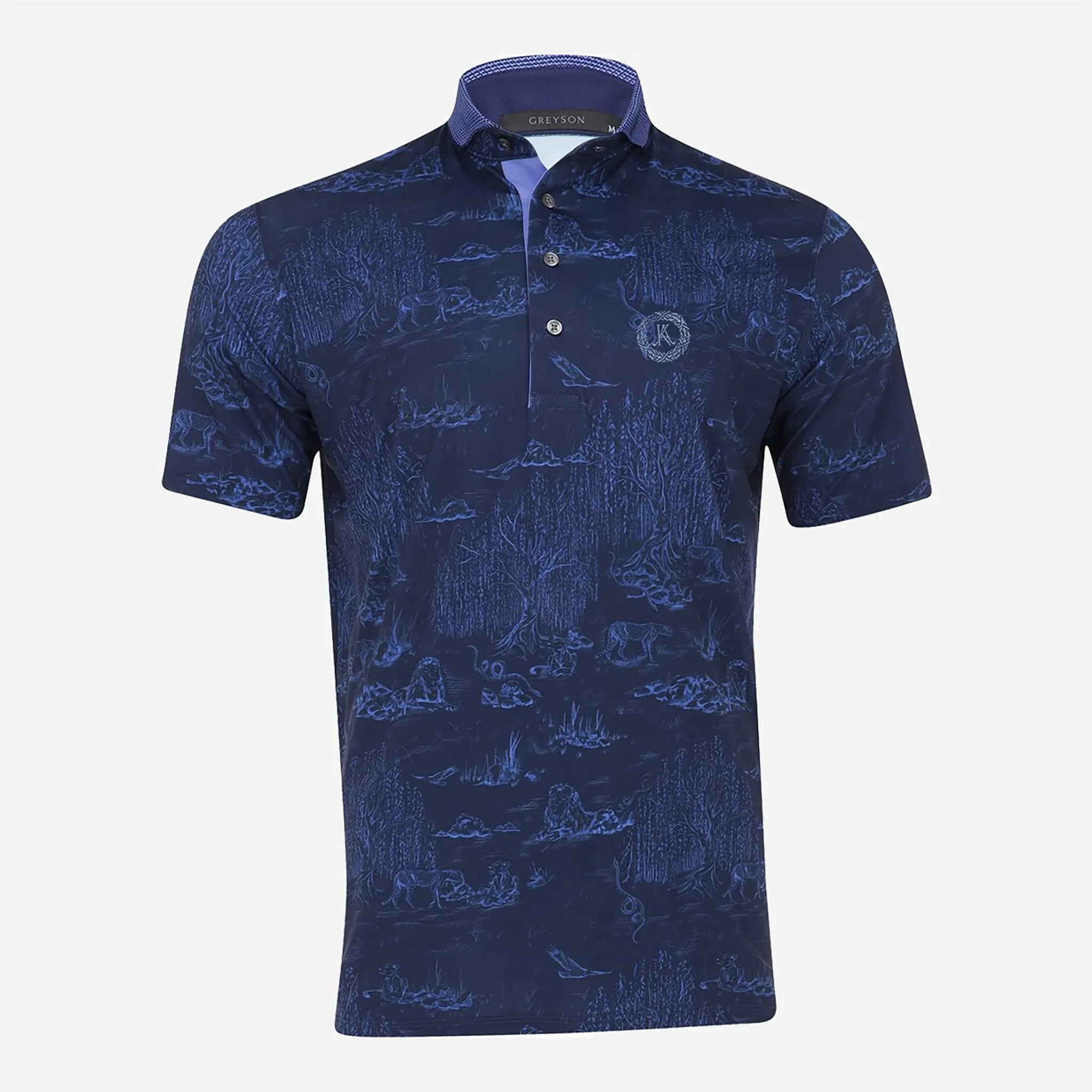 Greyson Keeneland Men's Willow Toile Polo