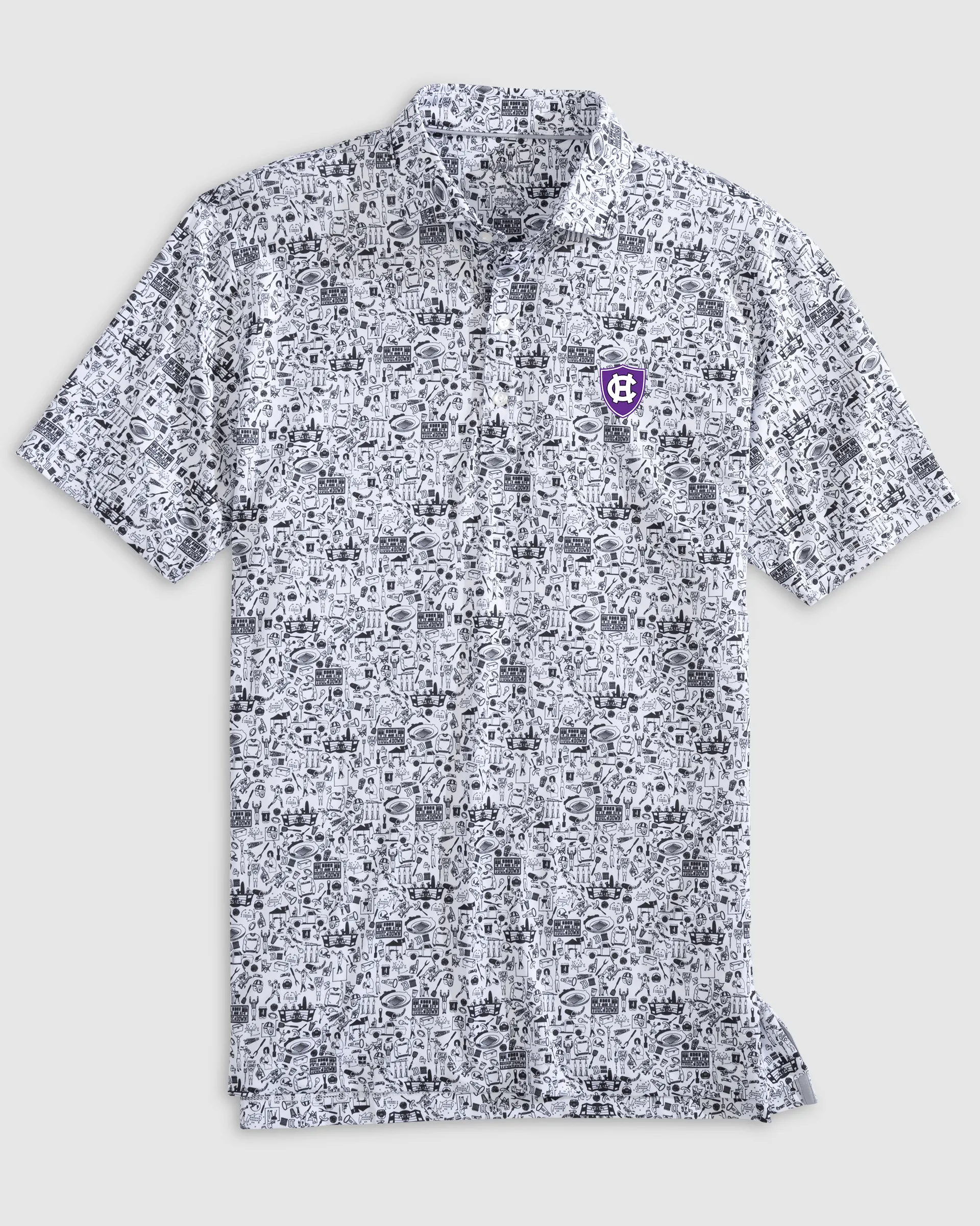 Holy Cross Tailgater 2.0 Printed Jersey Performance Polo