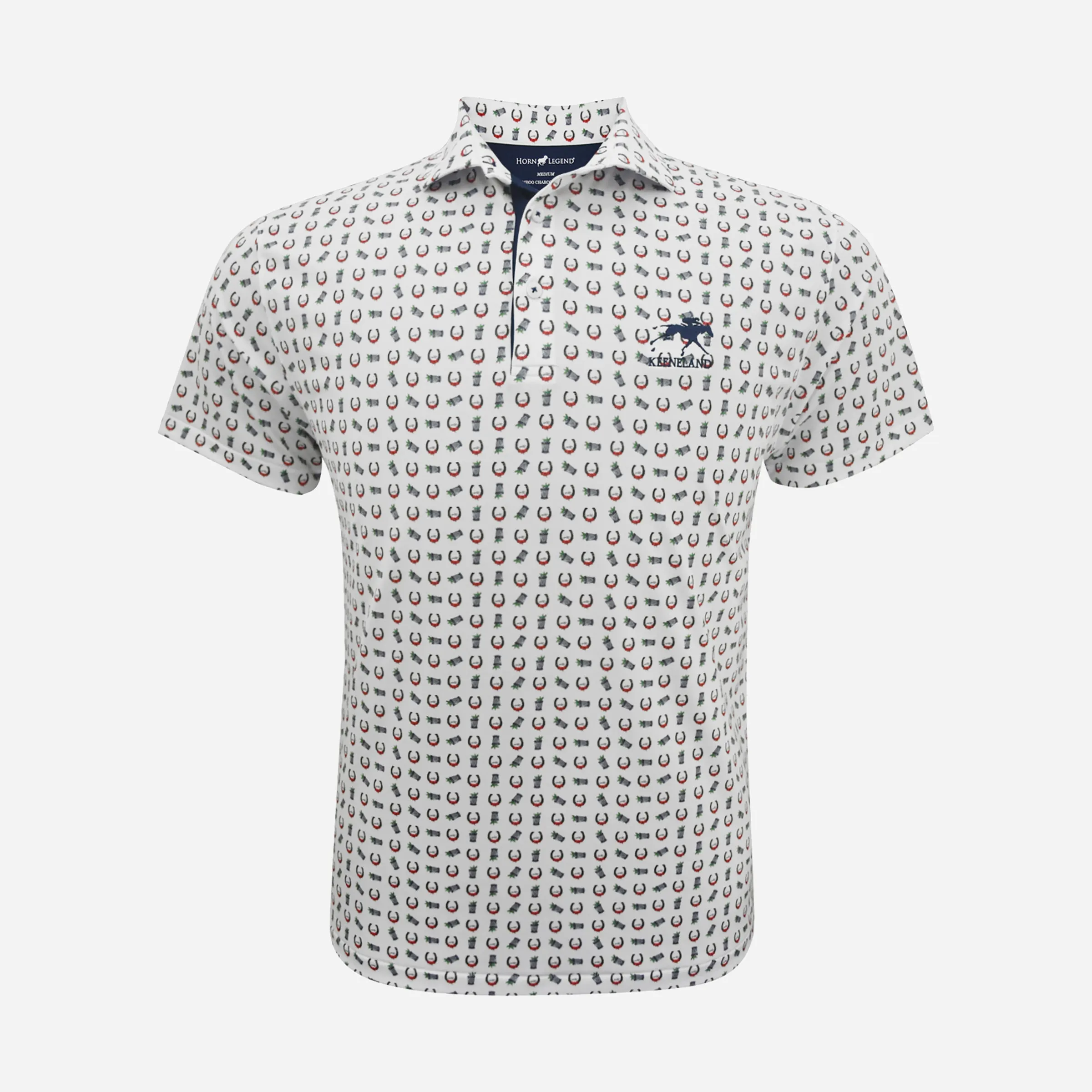 Horn Legend Keeneland Men's Derby All Over Polo