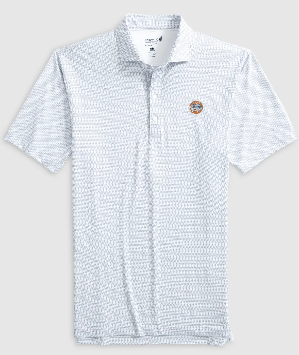 Houston Astros Slade Performance Jersey Printed Polo - Cooperstown Logo