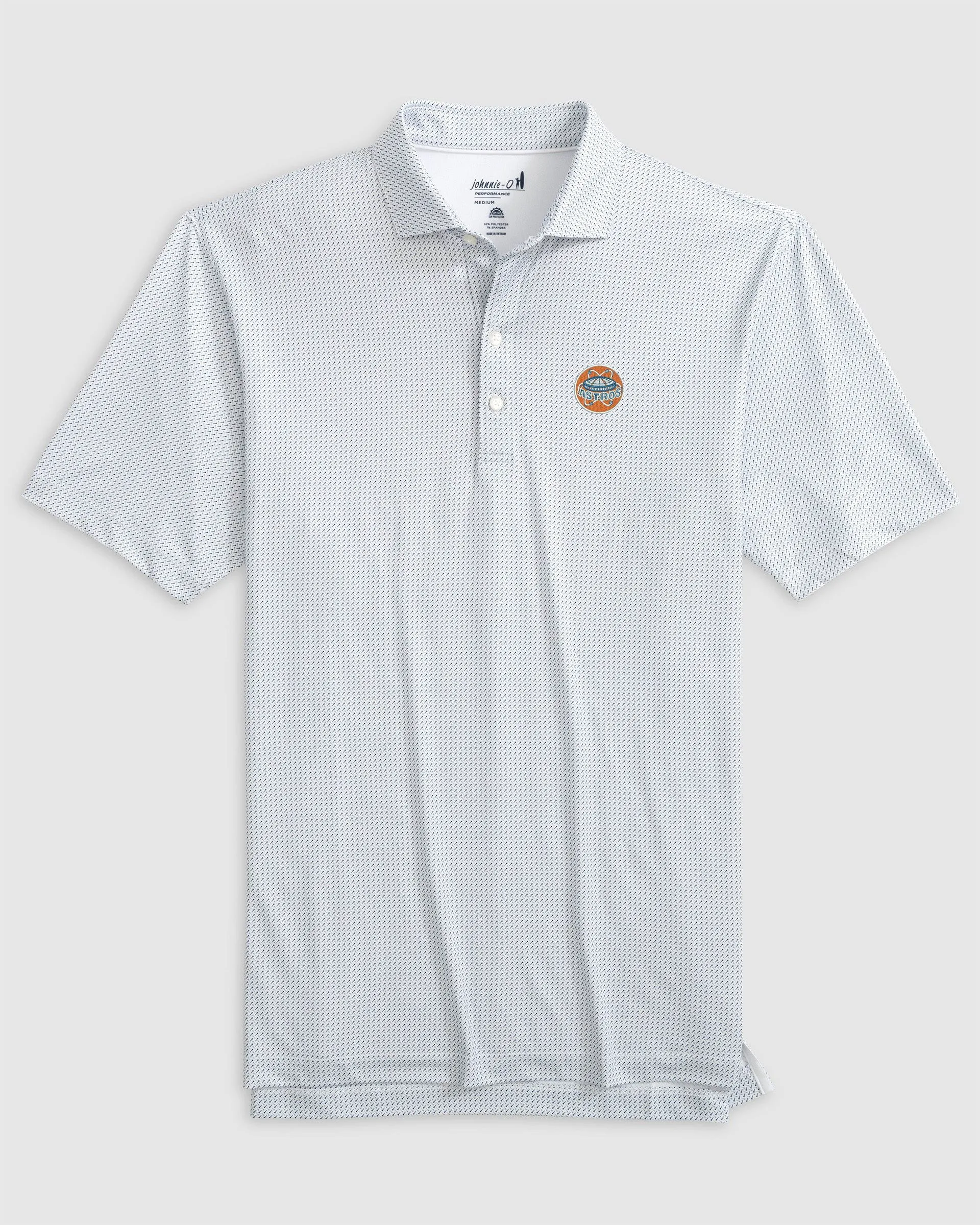 Houston Astros Tee Time Performance Jersey Polo - Cooperstown Logo