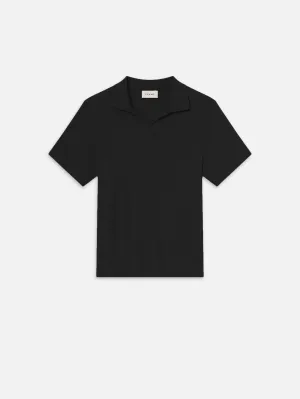 Jacquard Polo -- Black