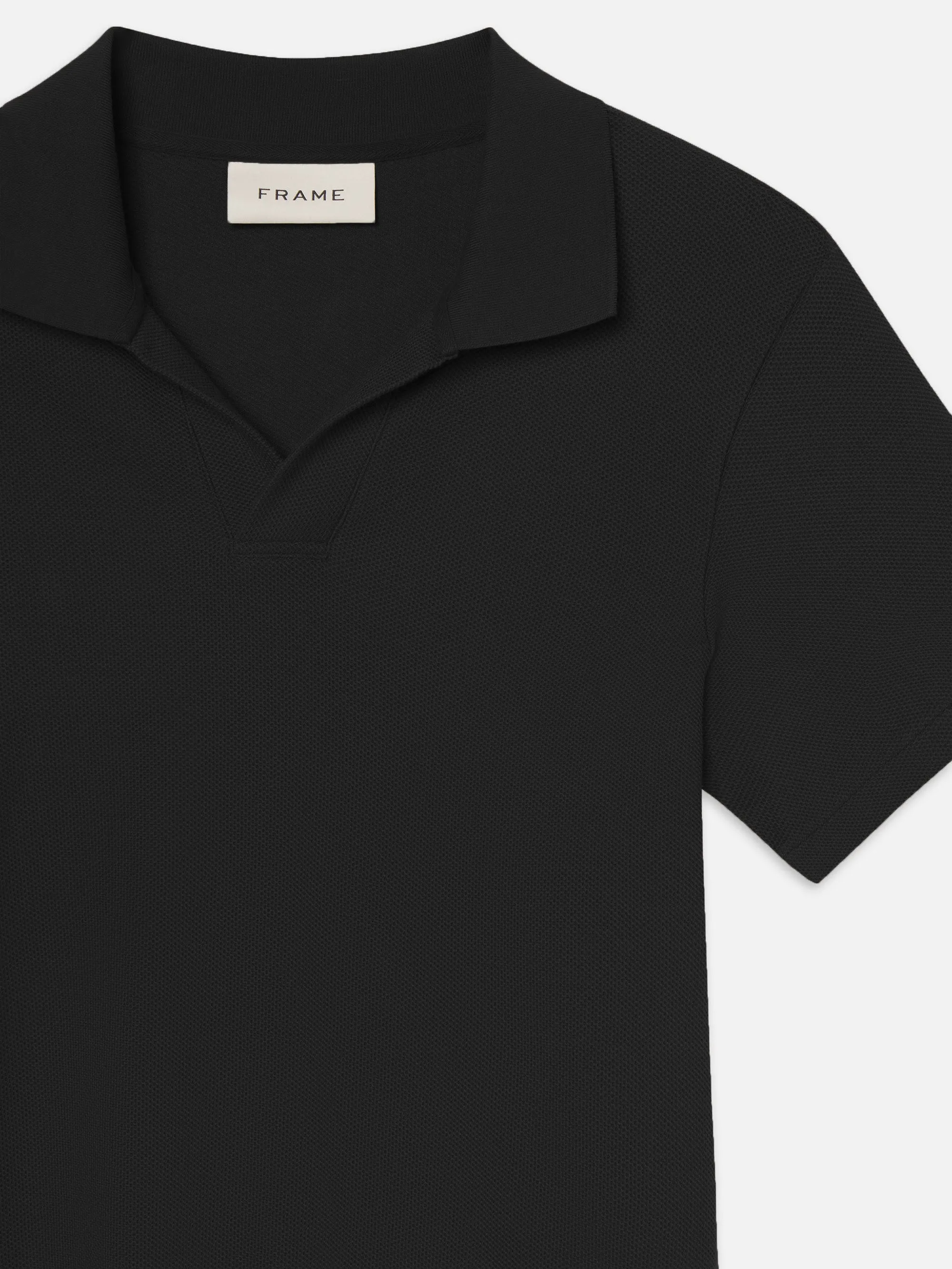 Jacquard Polo -- Black
