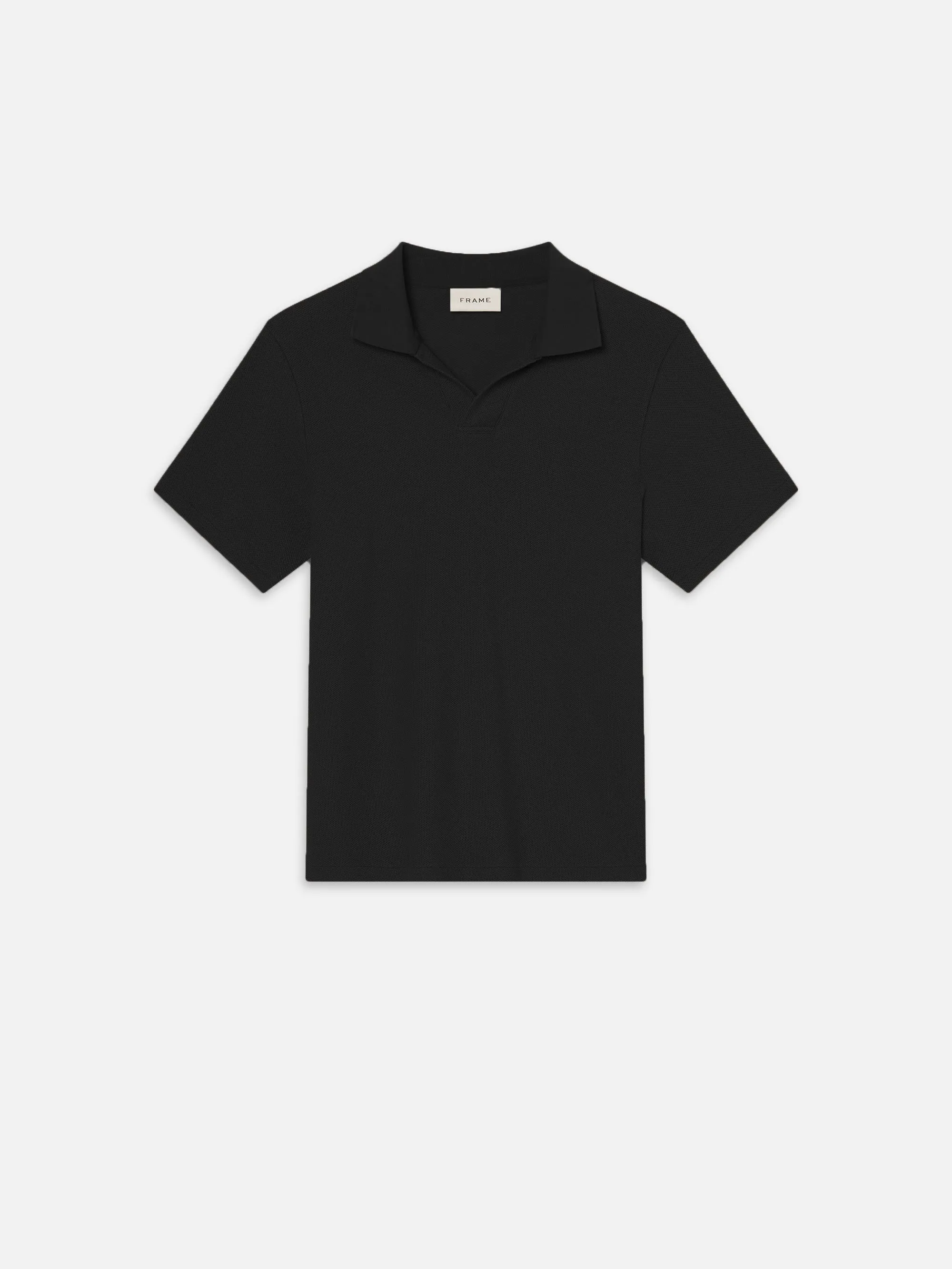 Jacquard Polo -- Black
