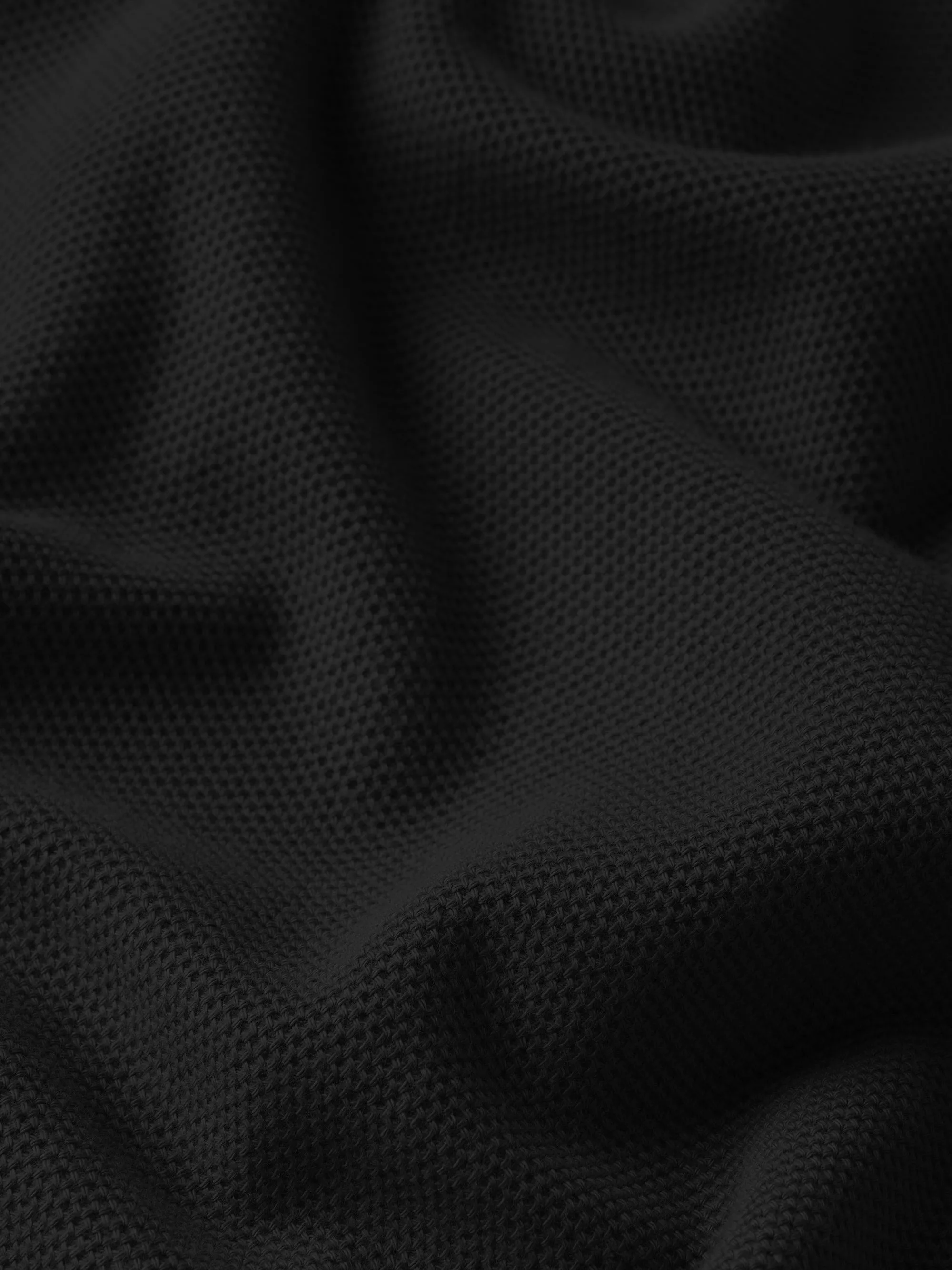 Jacquard Polo -- Black