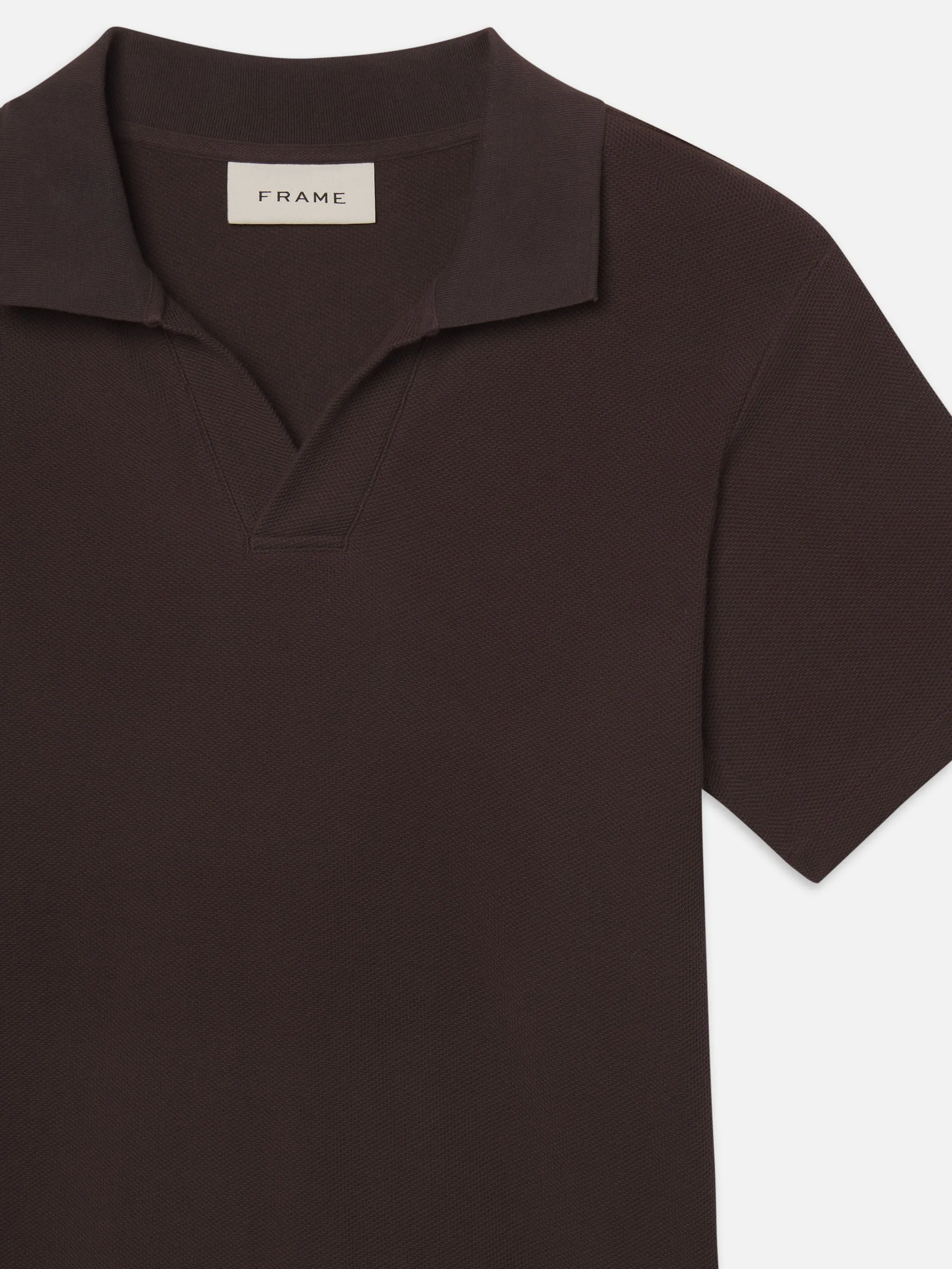 Jacquard Polo -- Brown