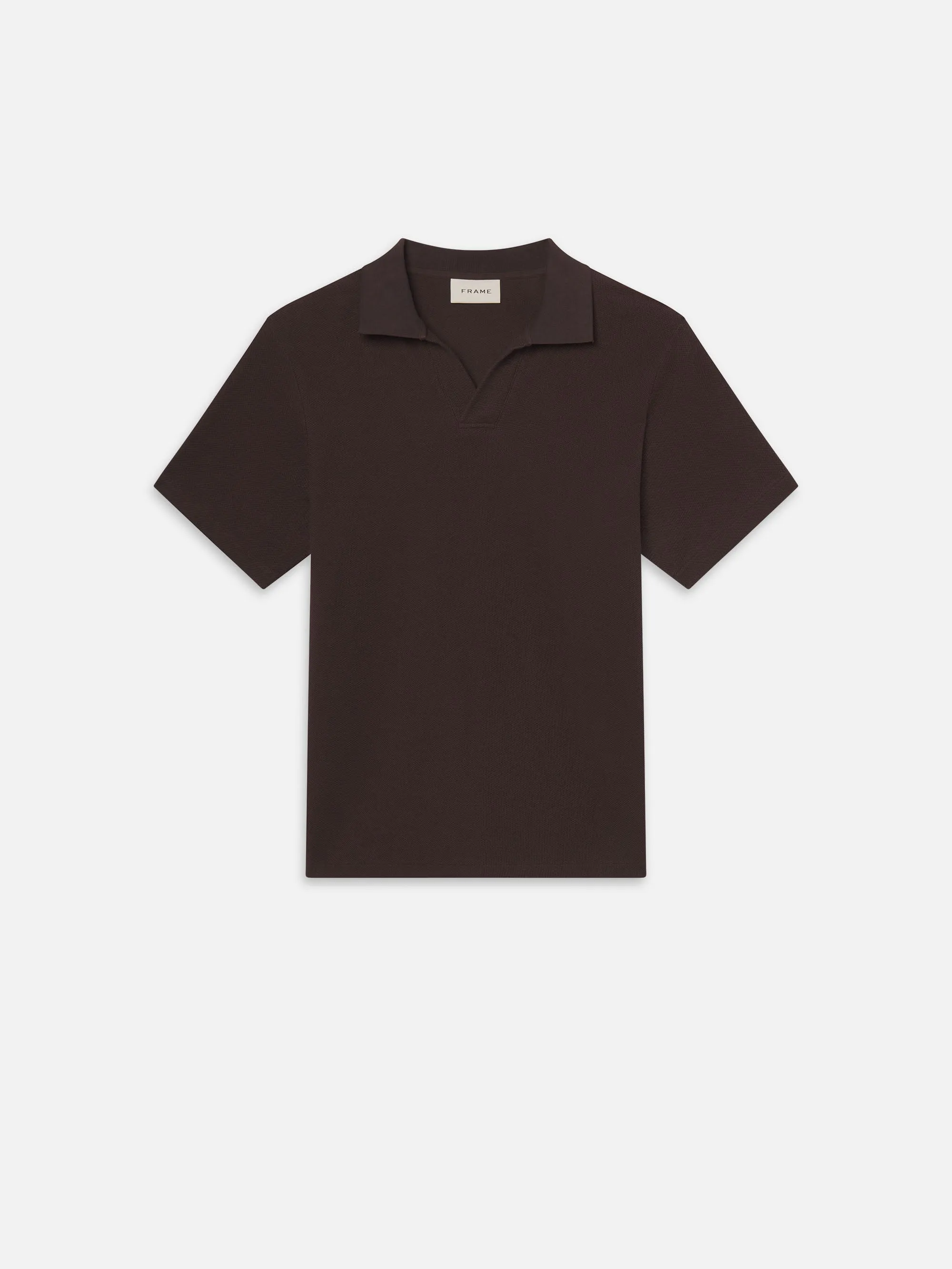 Jacquard Polo -- Brown