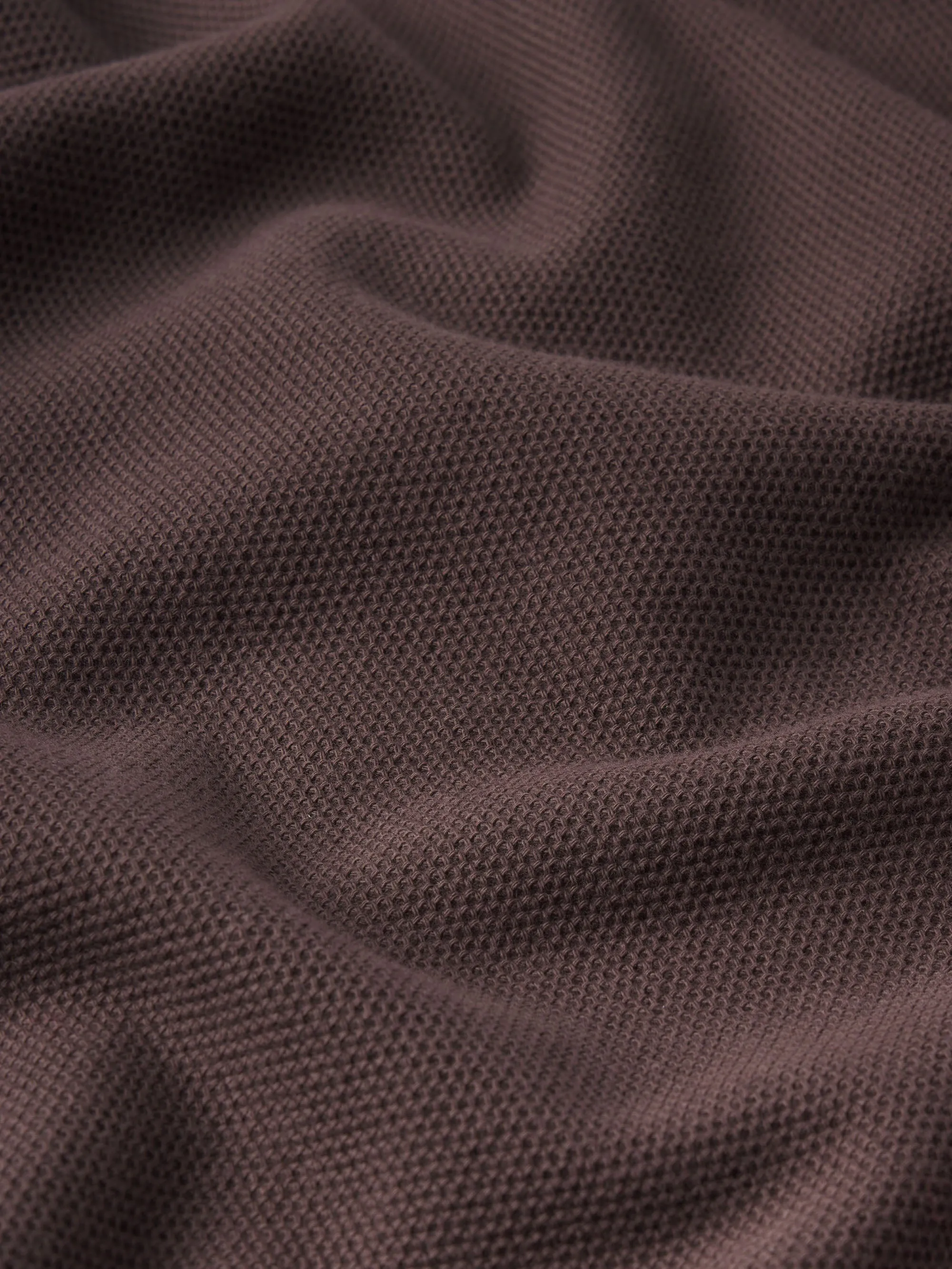 Jacquard Polo -- Brown