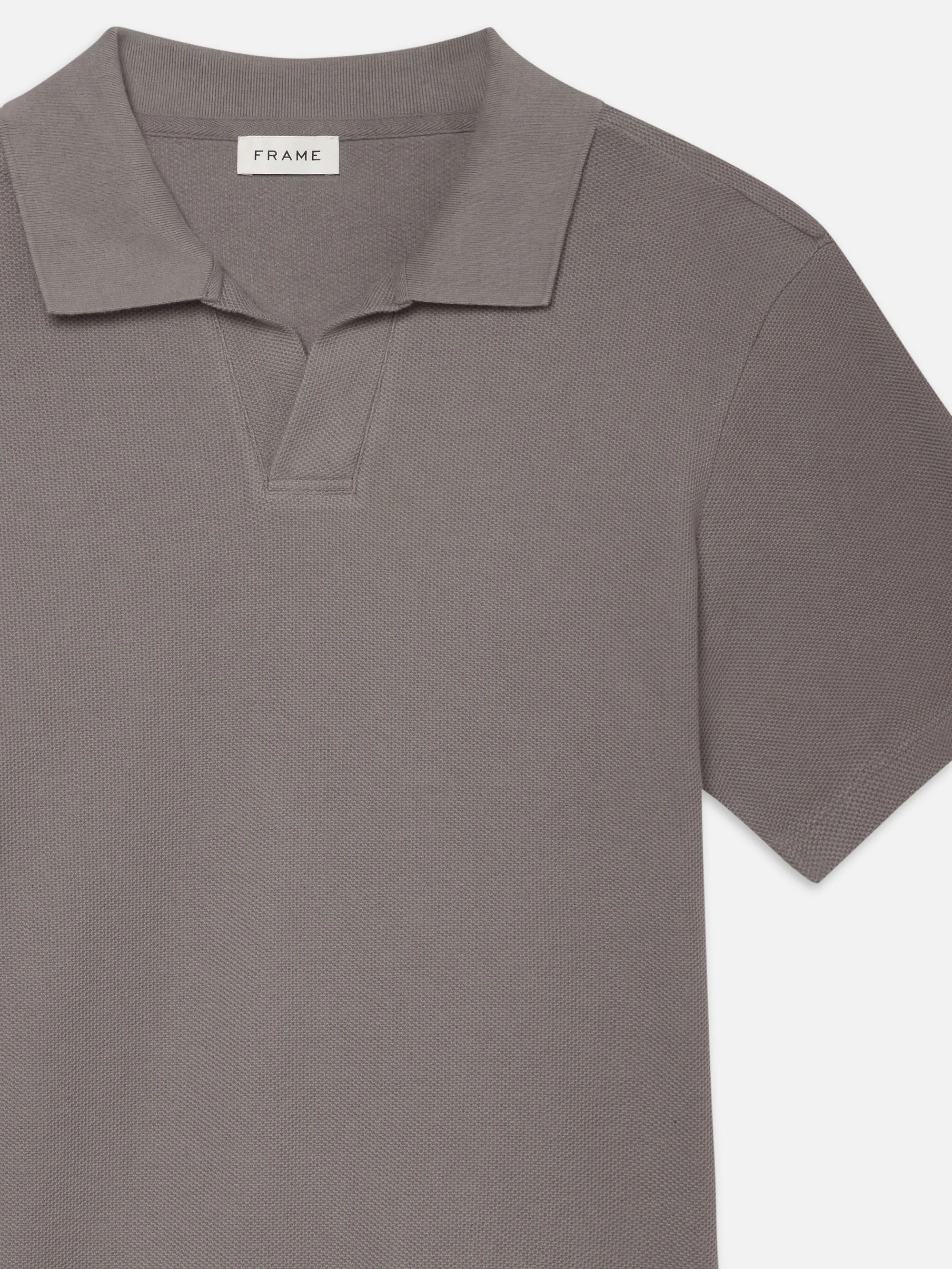 Jacquard Polo -- Storm Grey