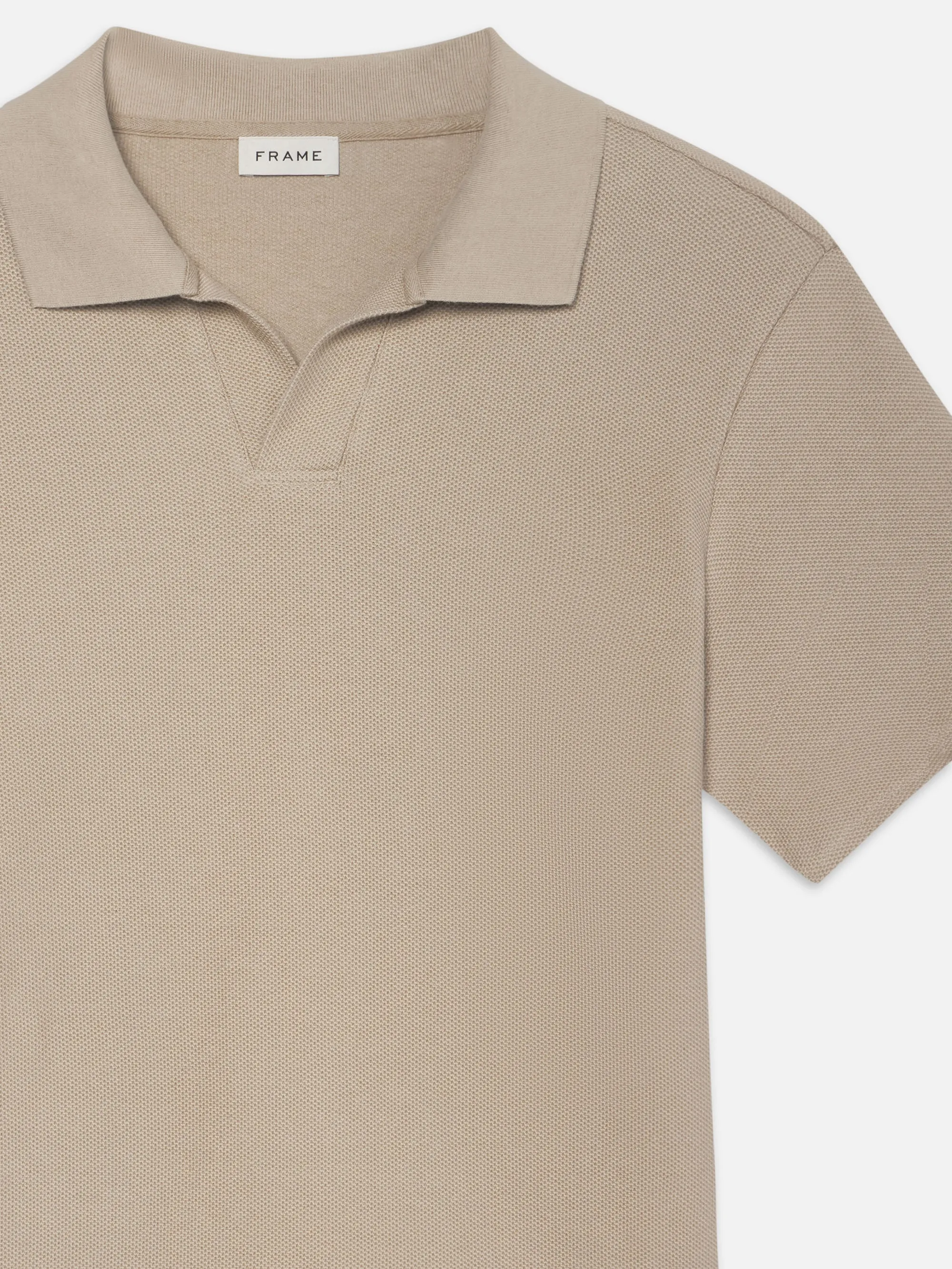 Jacquard Polo -- Summer Beige