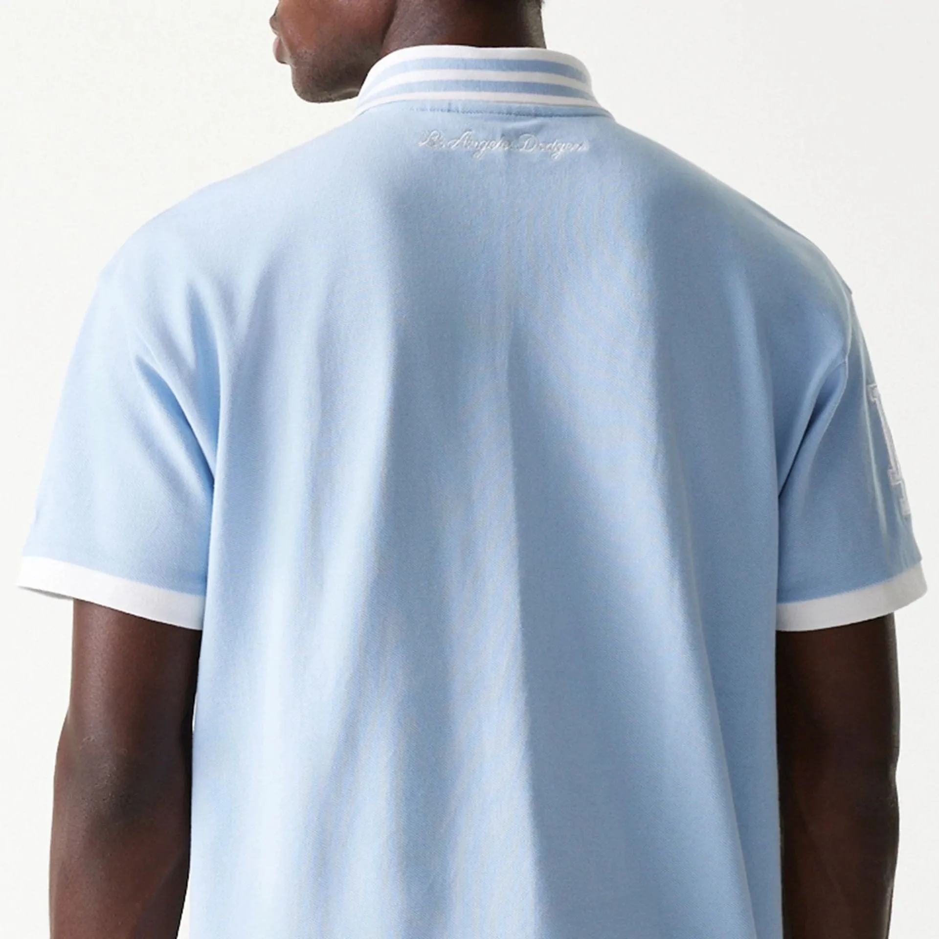 LA Dodgers MLB Graphic Pastel Blue Polo Shirt