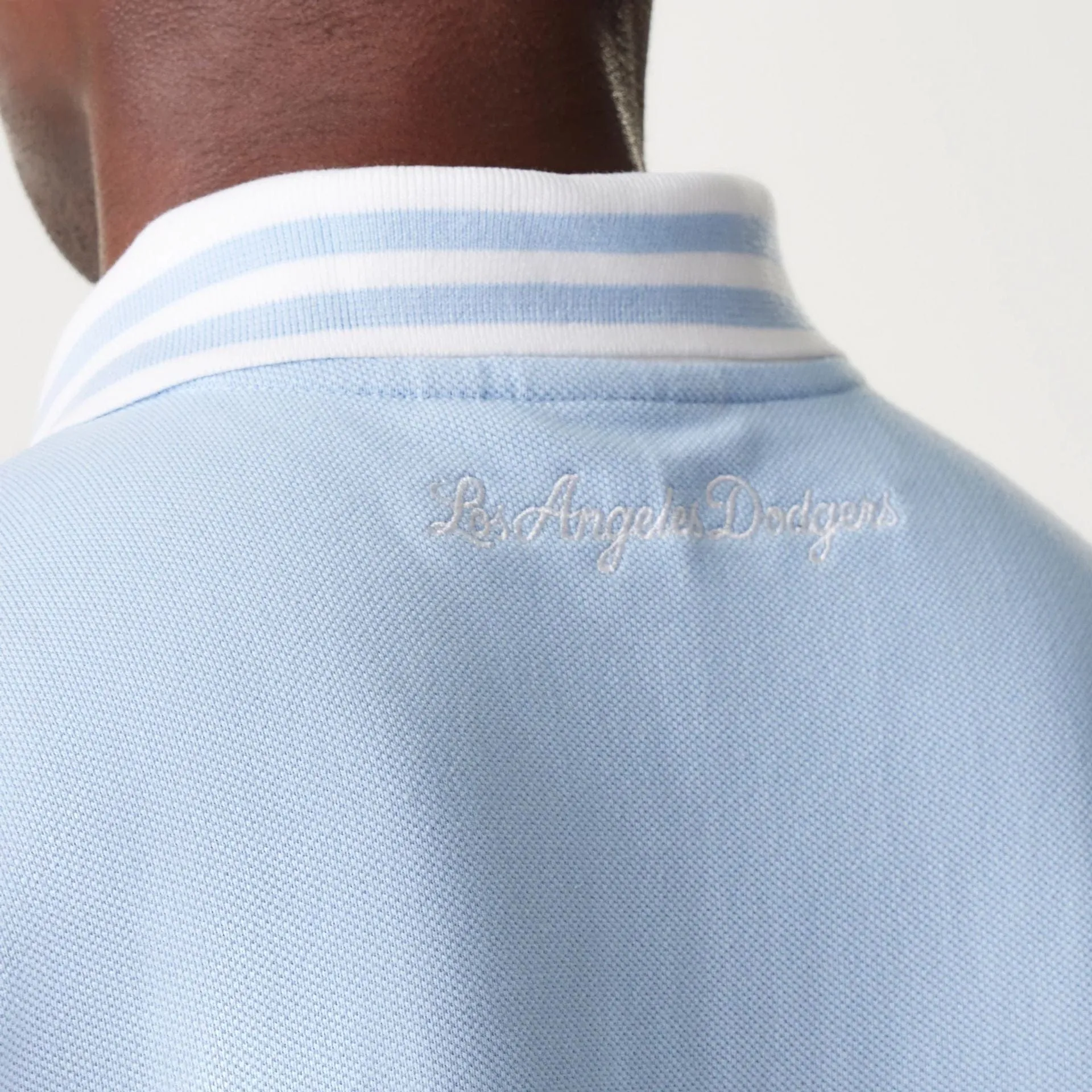LA Dodgers MLB Graphic Pastel Blue Polo Shirt