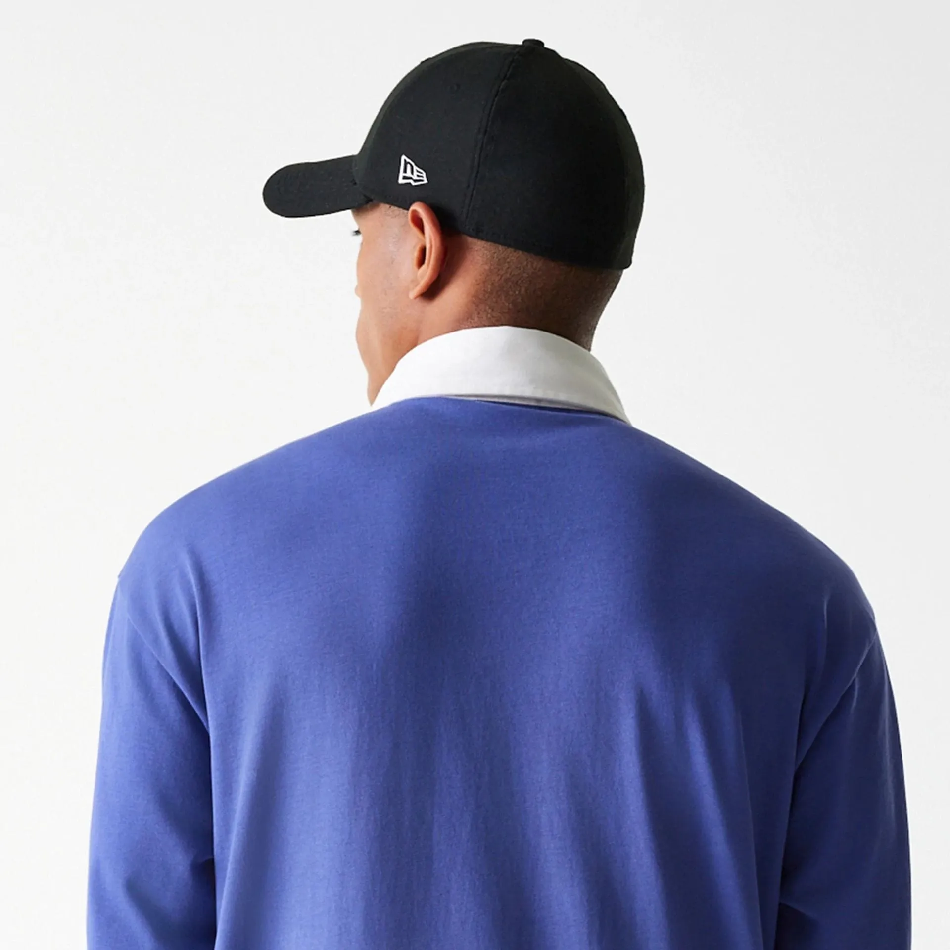 LA Lakers NBA Rugby Dark Blue Long Sleeve Polo