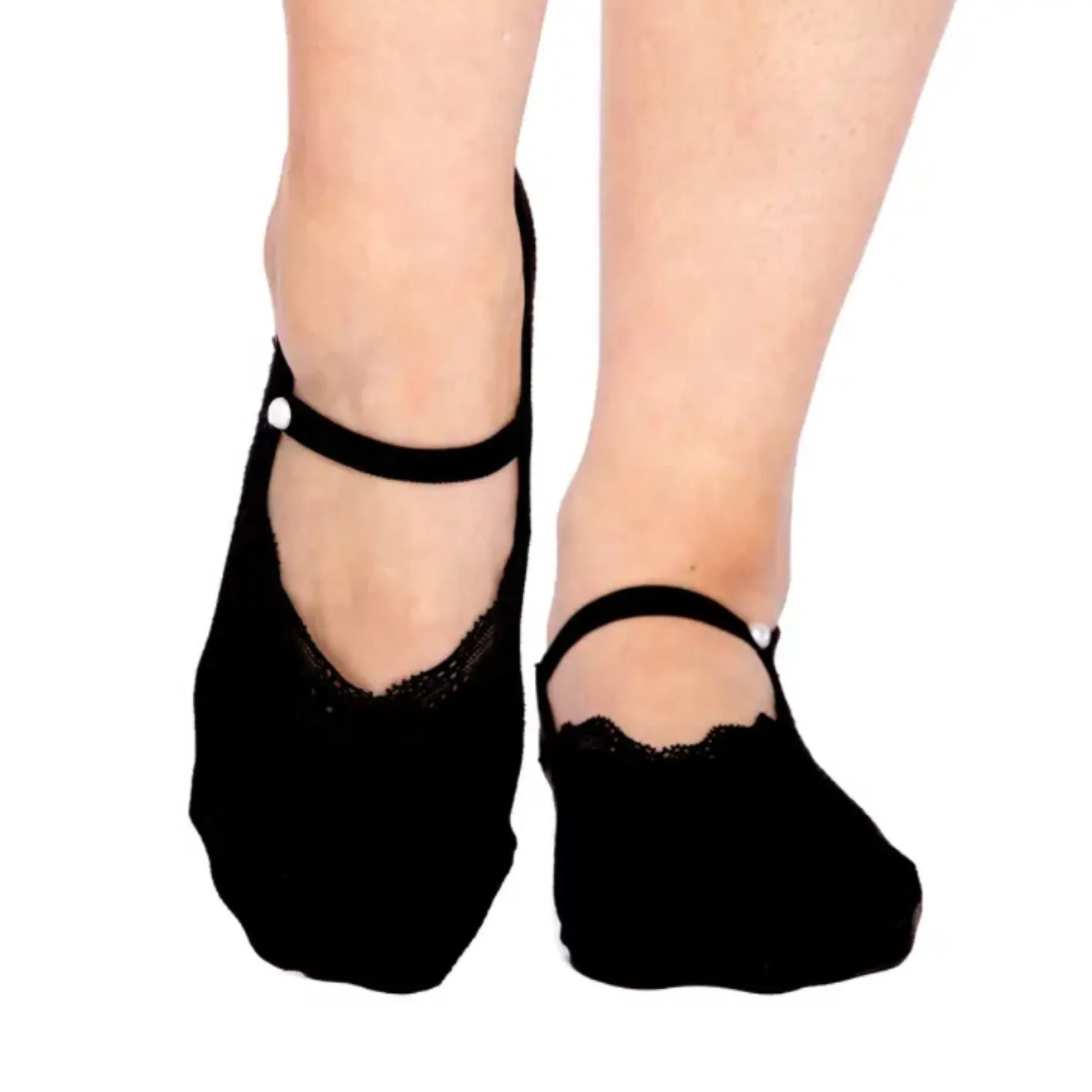 Lace and Pearl - Grip Socks (Barre / Pilates)