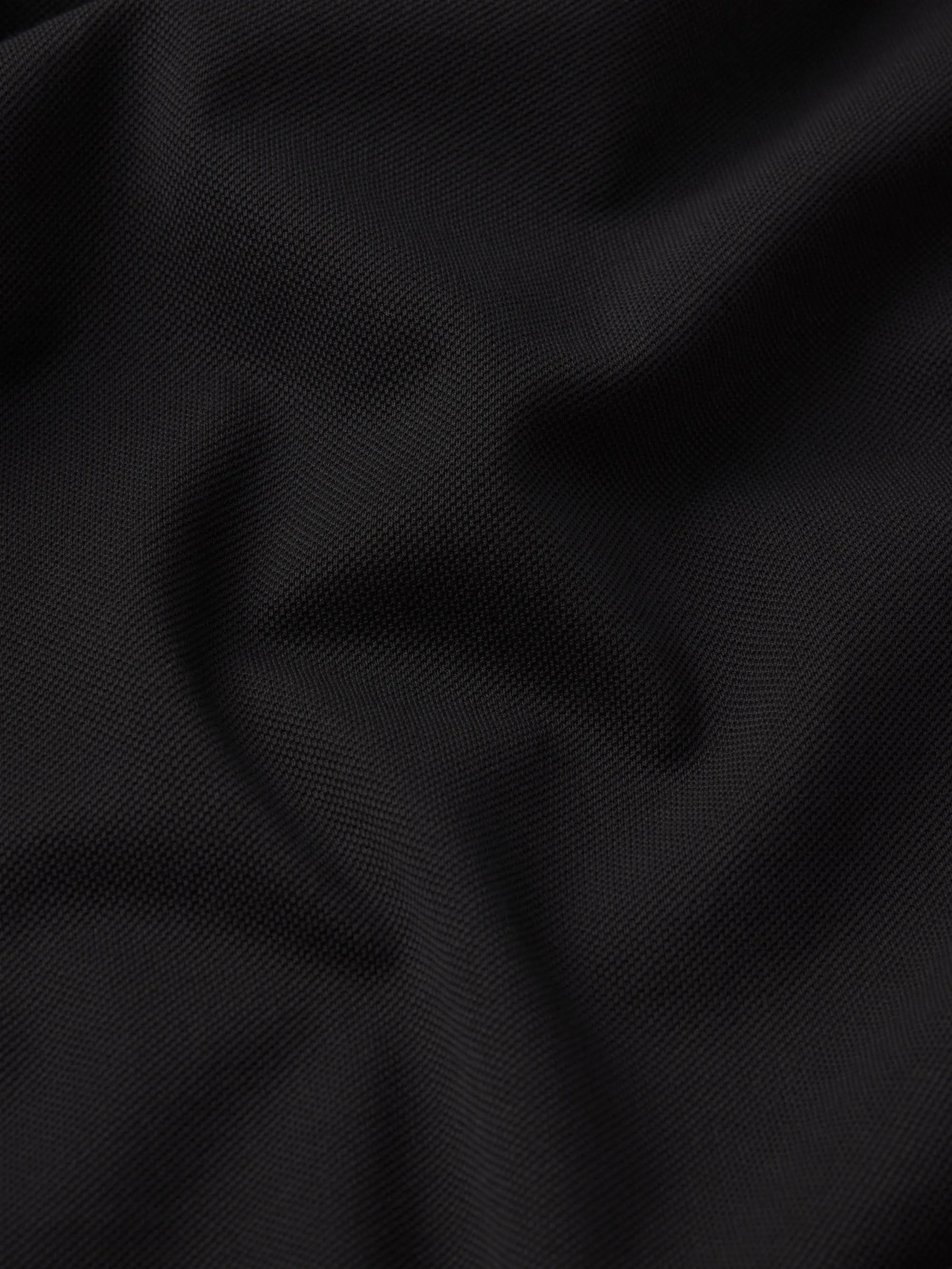 Light Pique Polo -- Black