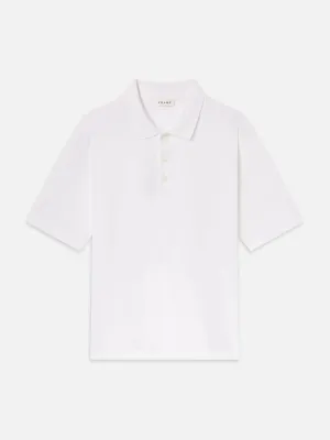 Light Pique Polo -- White