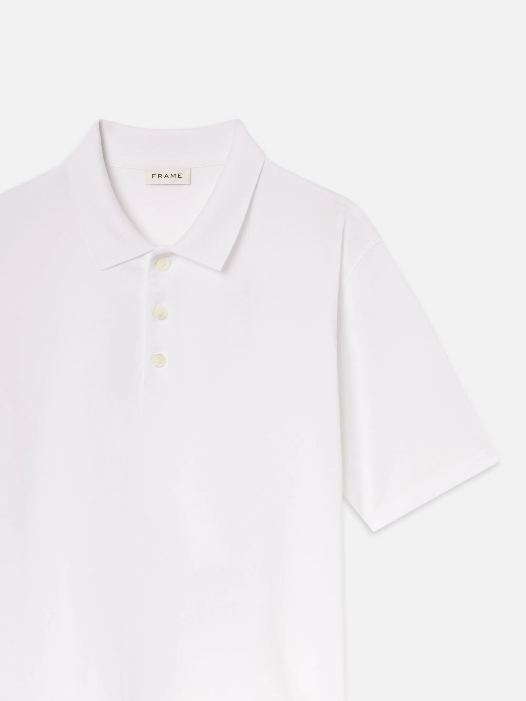 Light Pique Polo -- White
