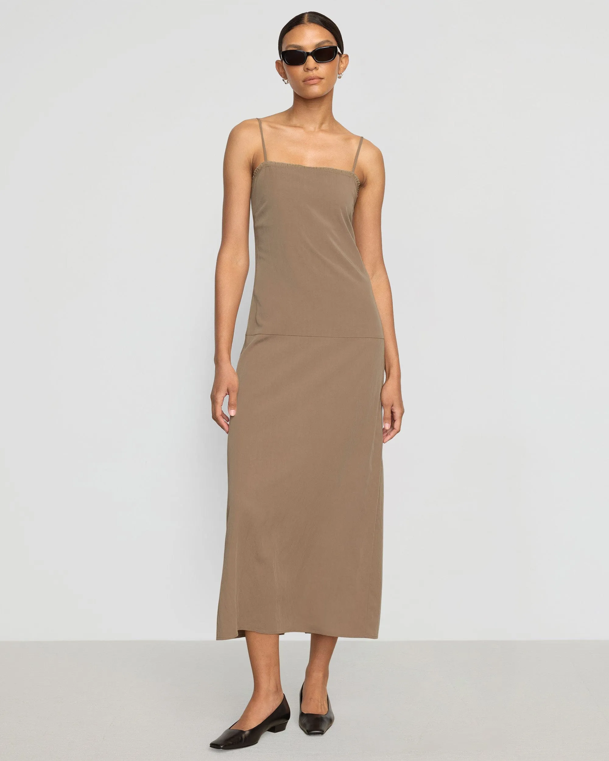 Lisette Square-Neck Cami Dress