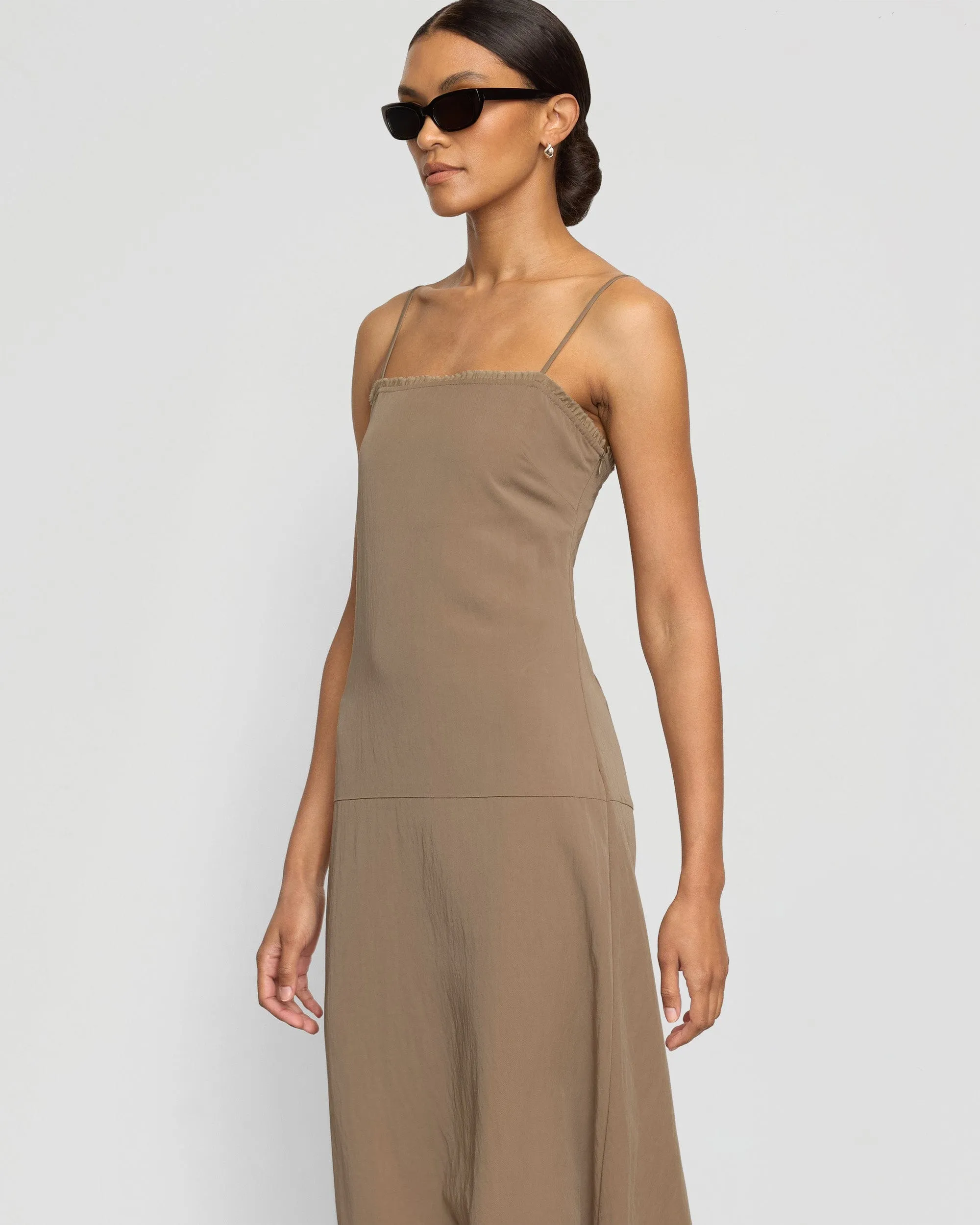 Lisette Square-Neck Cami Dress
