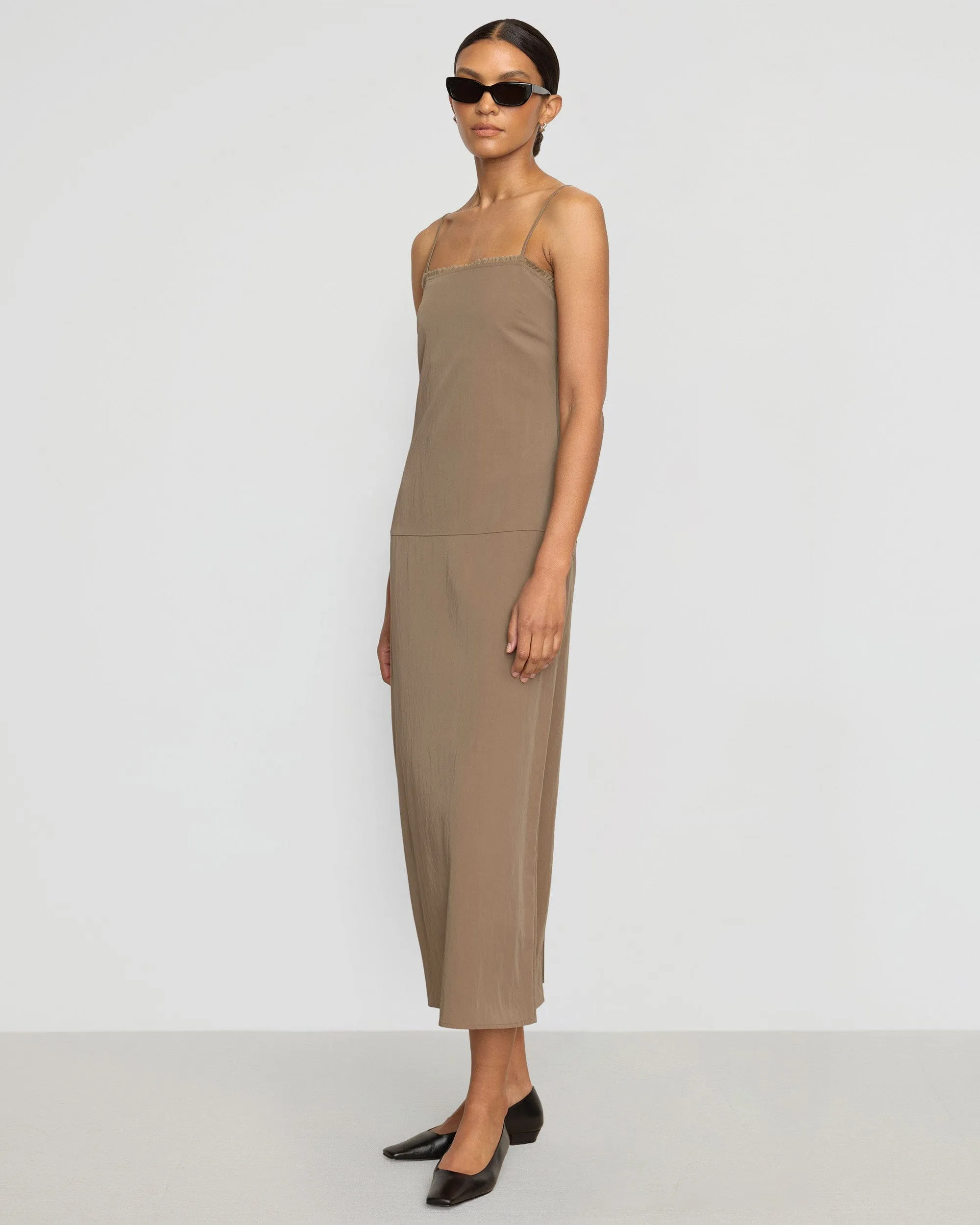 Lisette Square-Neck Cami Dress