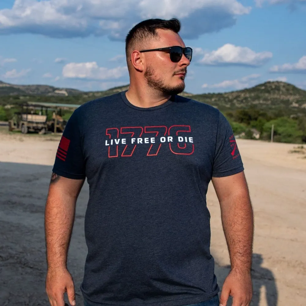 Live Free Or Die '76 T-Shirt - Midnight Navy