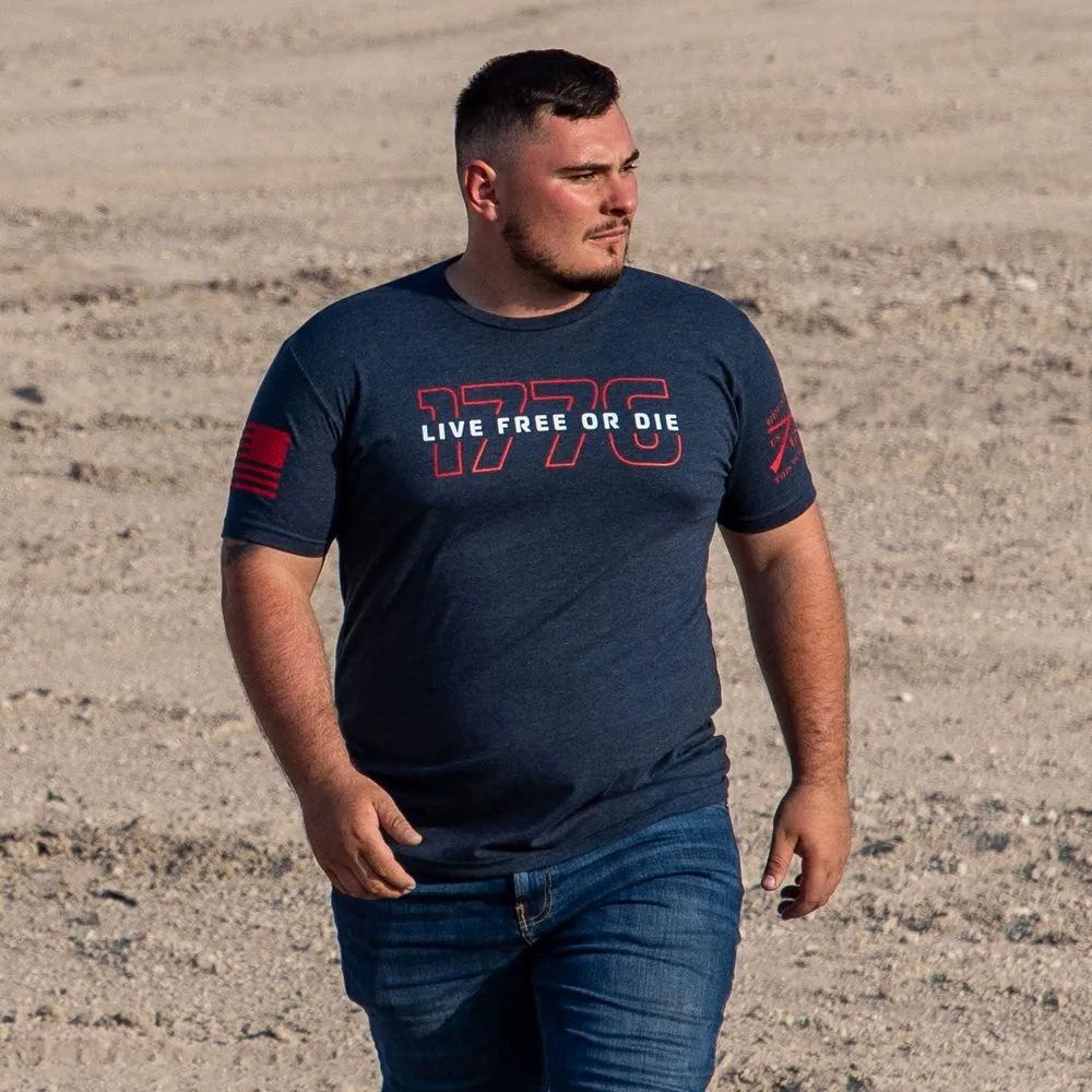 Live Free Or Die '76 T-Shirt - Midnight Navy