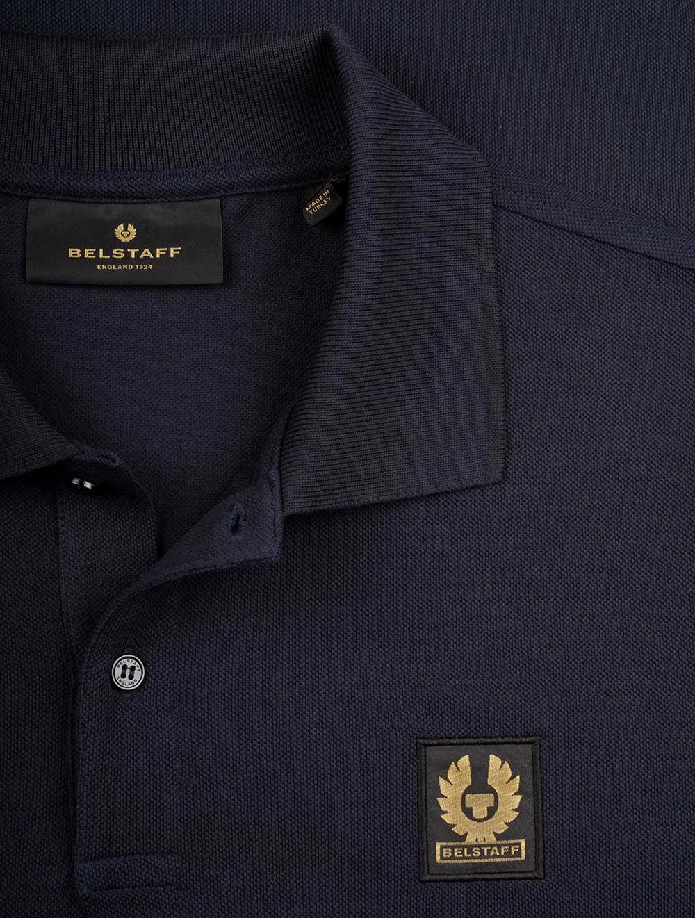 Long Sleeved Polo Dark Ink