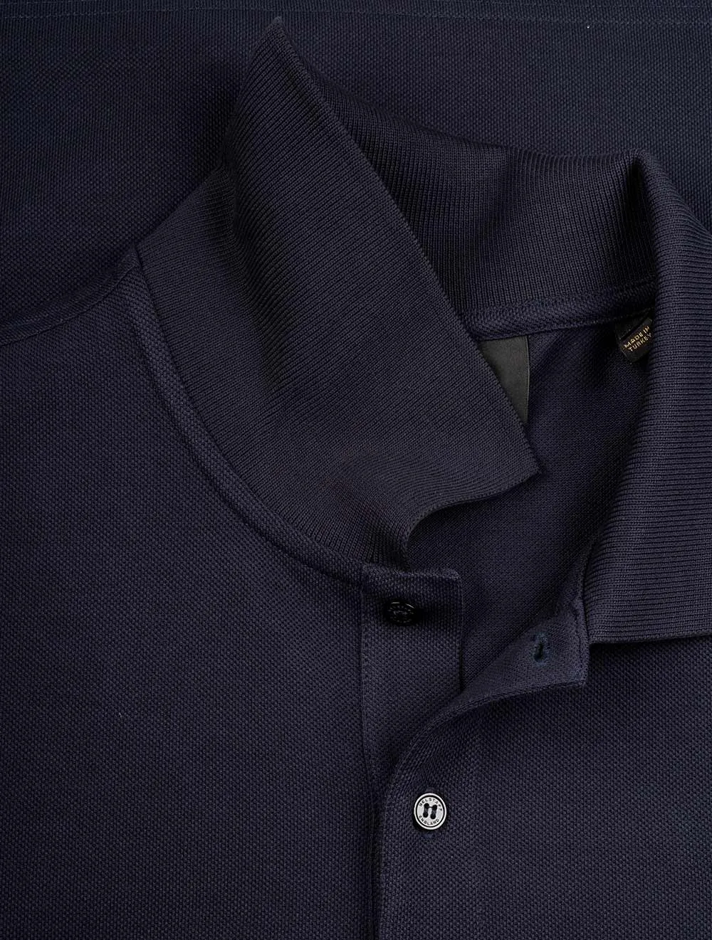 Long Sleeved Polo Dark Ink