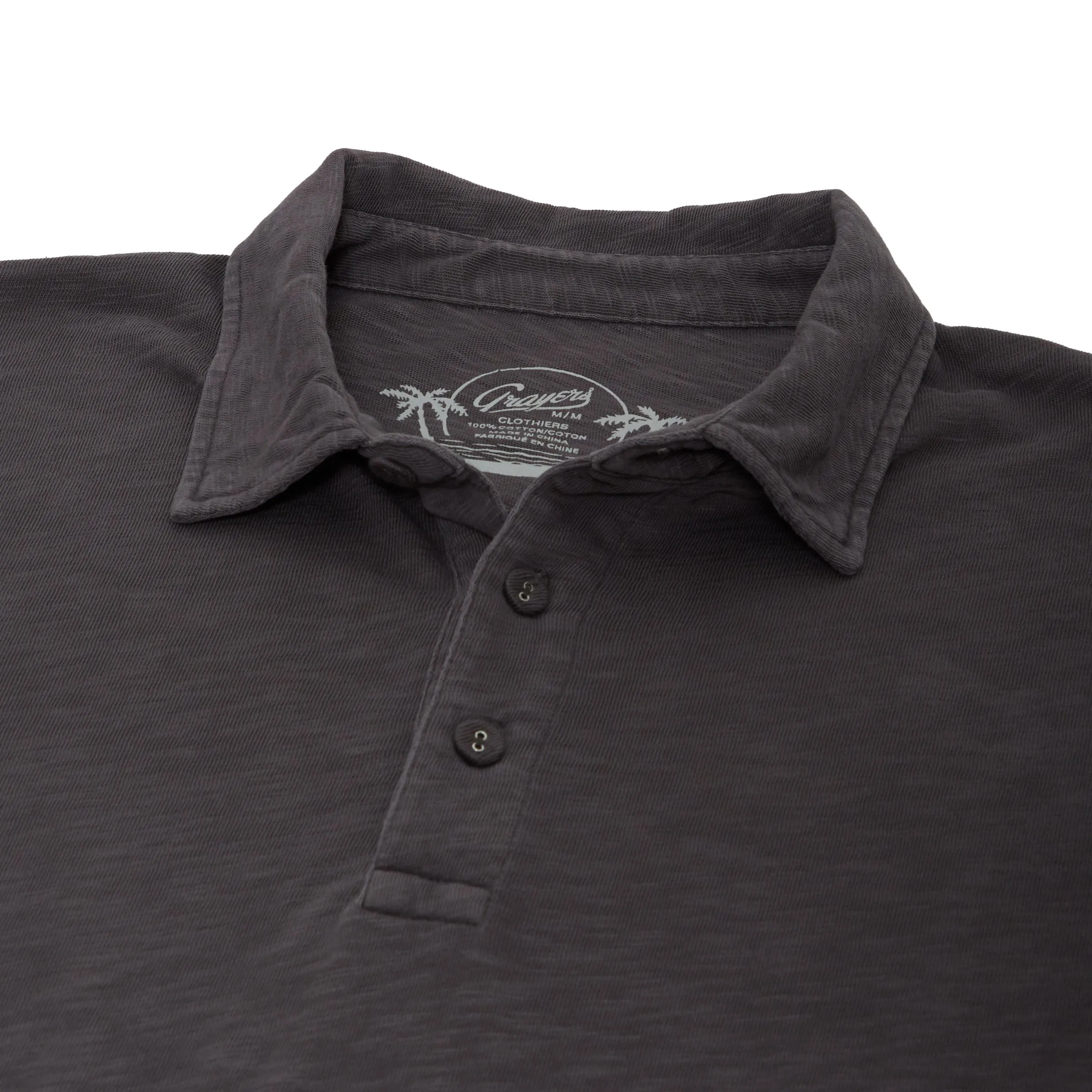 Madison Jaspe Loose Knit Polo SMP - Forged Iron (Final Sale)*