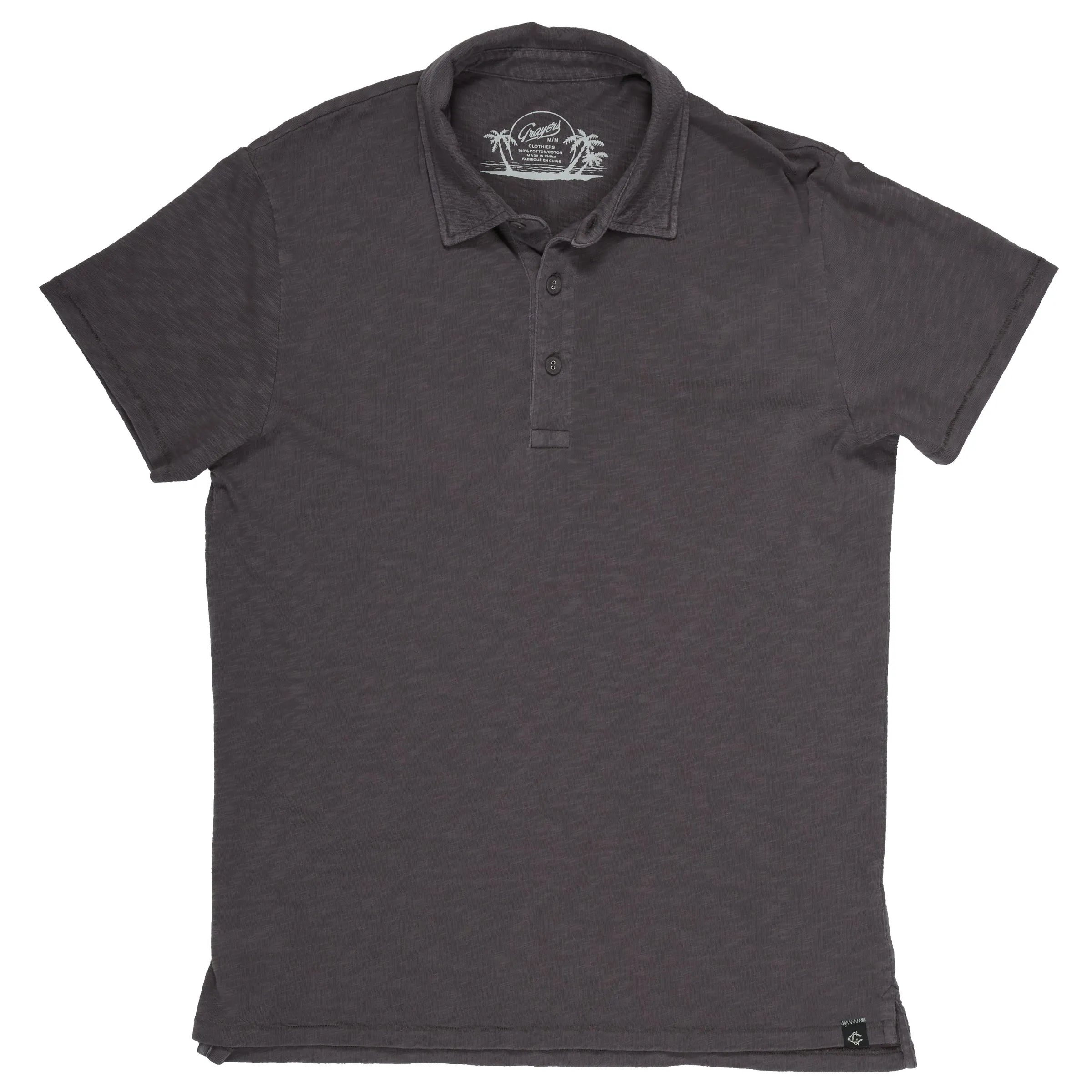 Madison Jaspe Loose Knit Polo SMP - Forged Iron (Final Sale)*