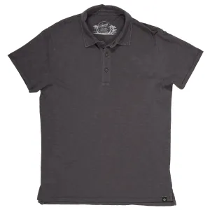 Madison Jaspe Loose Knit Polo SMP - Forged Iron (Final Sale)*