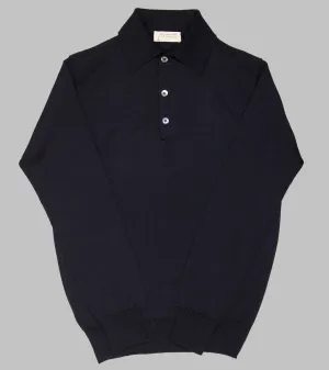Merino Long-Sleeve Polo Rovigo