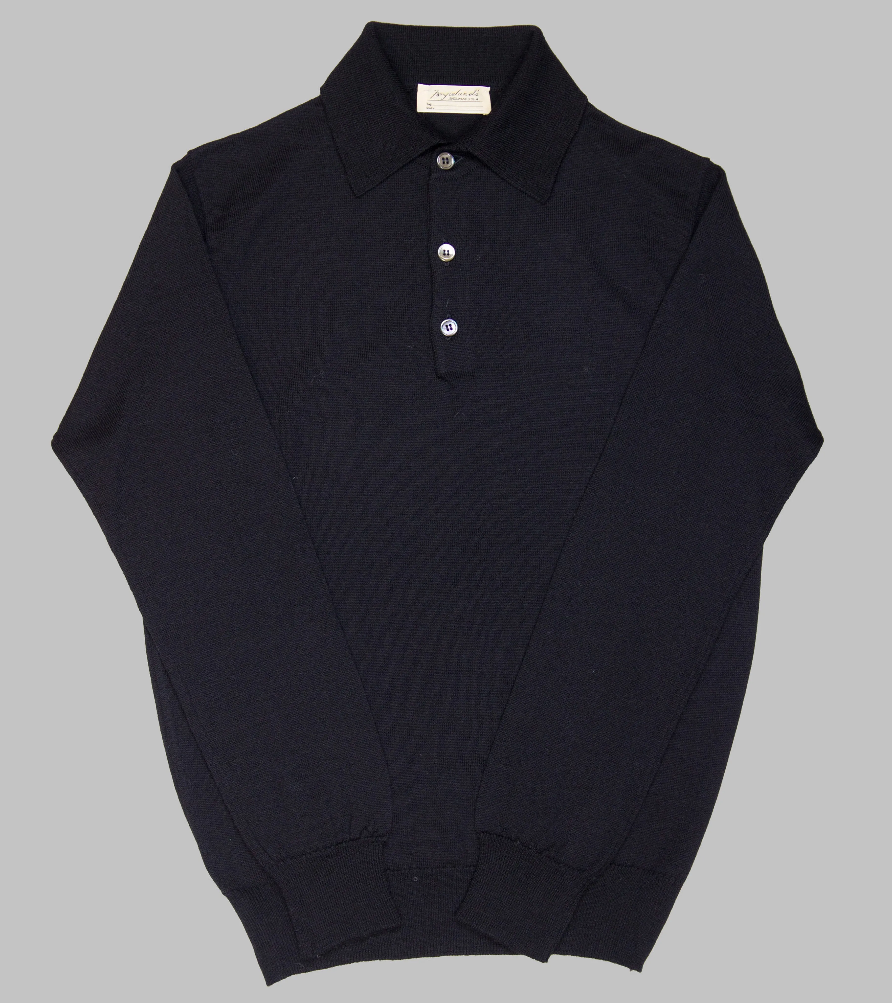 Merino Long-Sleeve Polo Rovigo