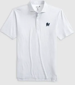 Miami Marlins Slade Performance Jersey Printed Polo
