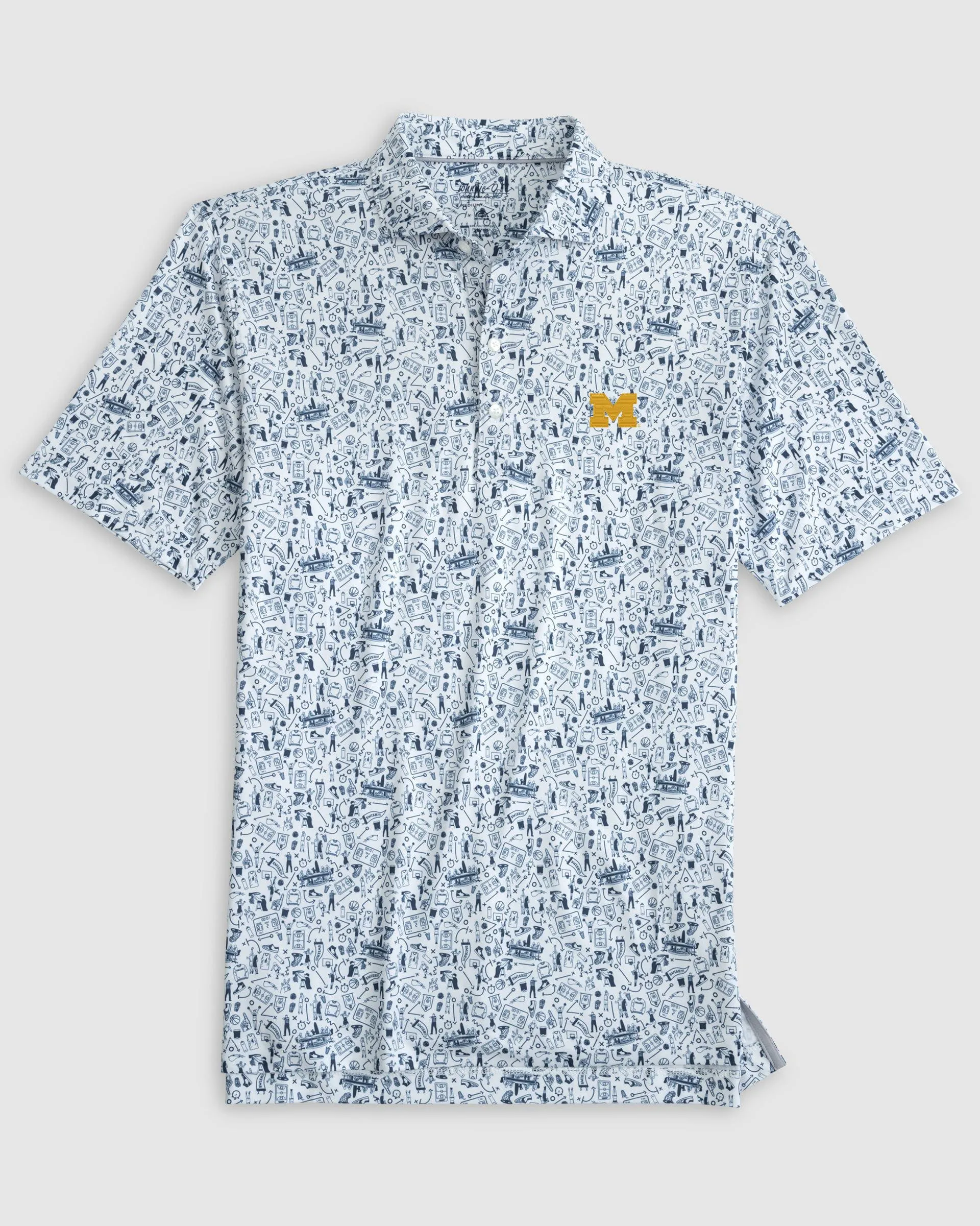 Michigan Hoop There It Is Performance Jersey Polo