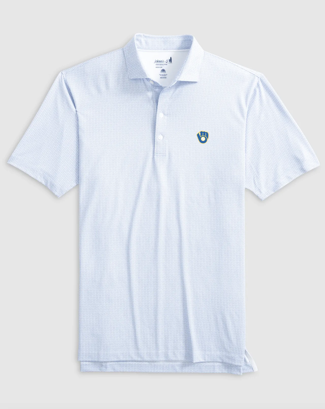 Milwaukee Brewers Slade Performance Jersey Printed Polo - Cooperstown Logo