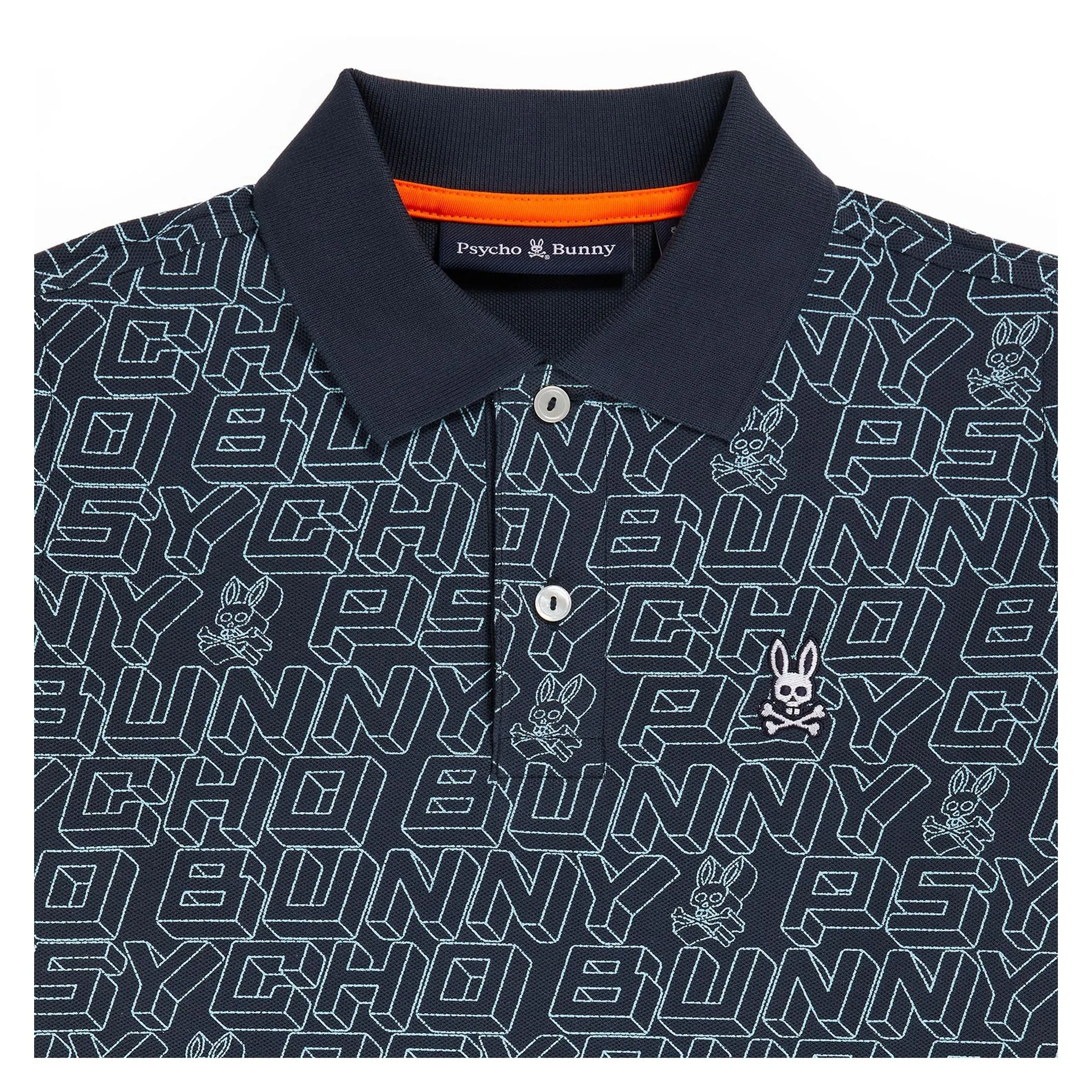 Navy Dayton Fashion Jacquard Polo