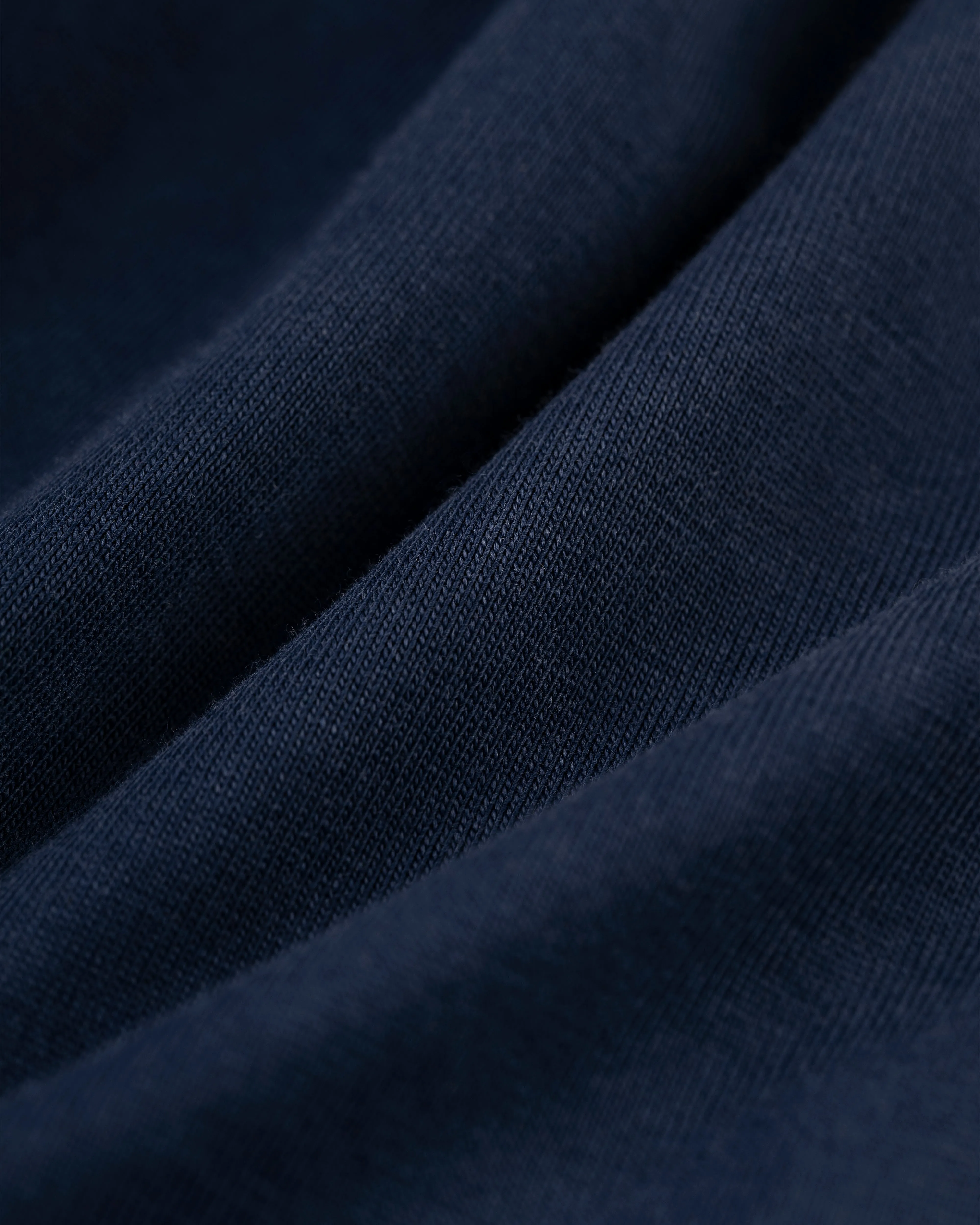 NAVY SOLID LONG SLEEVE POLO SHIRT
