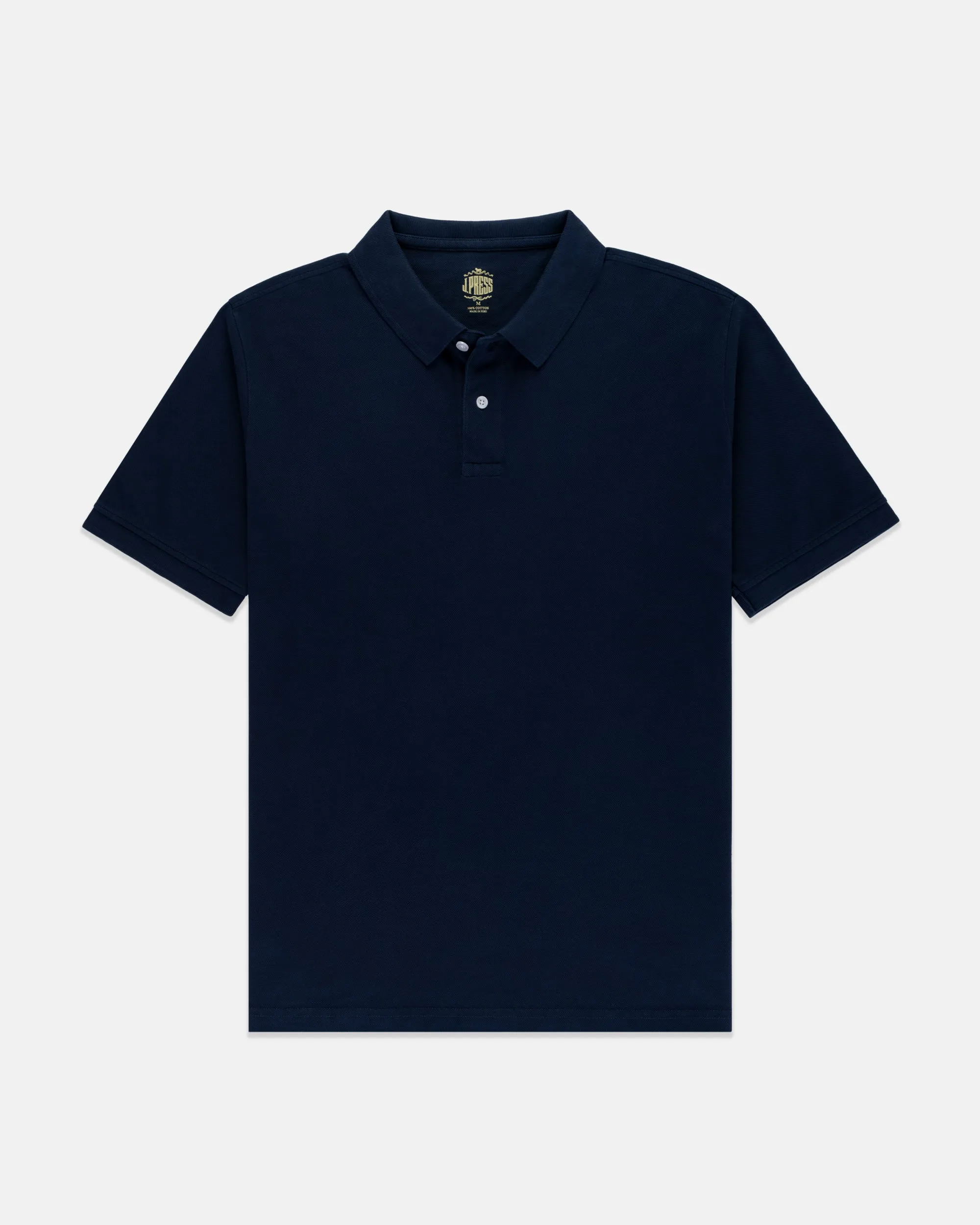 NAVY SOLID PIQUE POLO