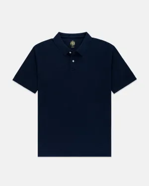 NAVY SOLID PIQUE POLO
