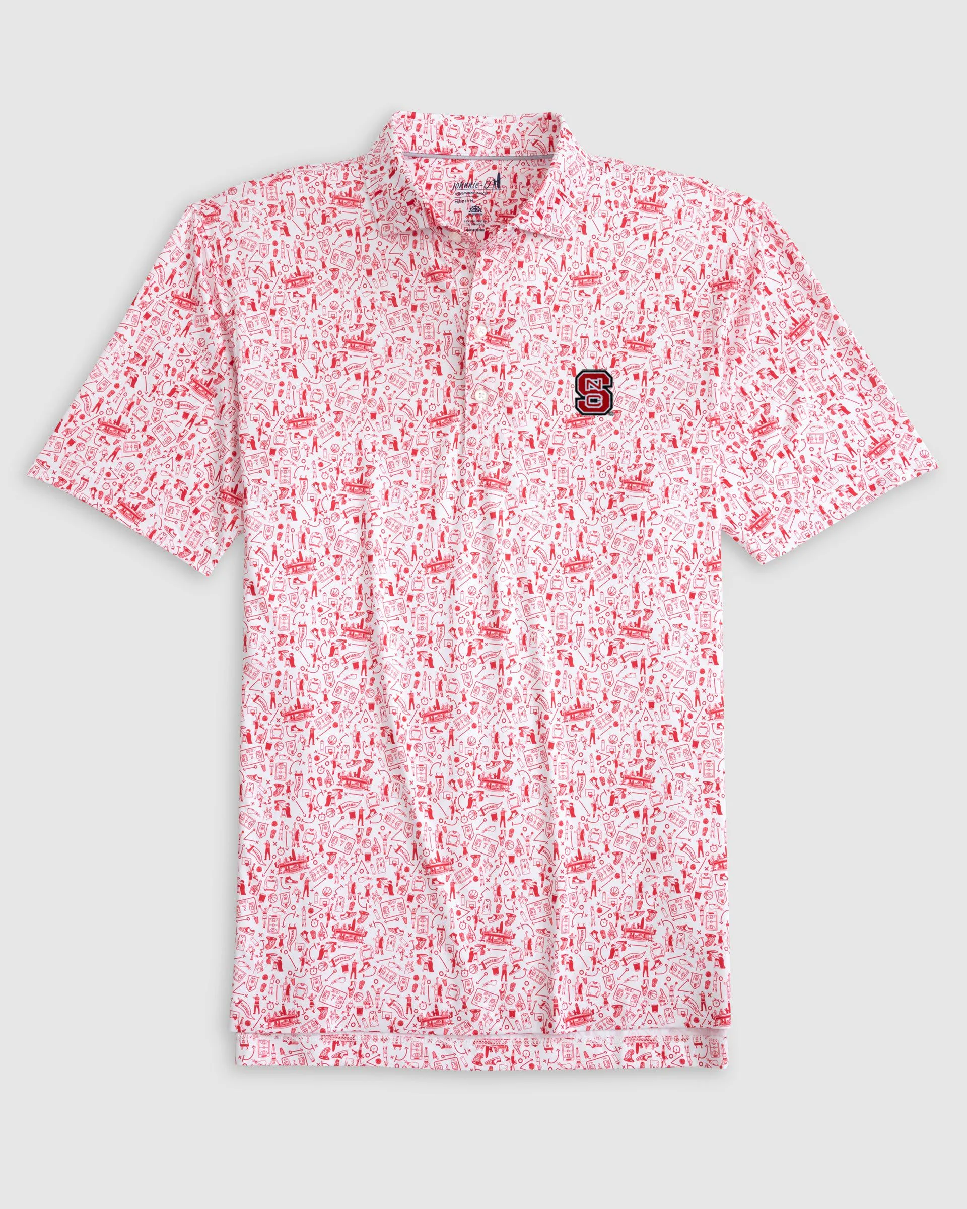 NC State Hoop There It Is Performance Jersey Polo