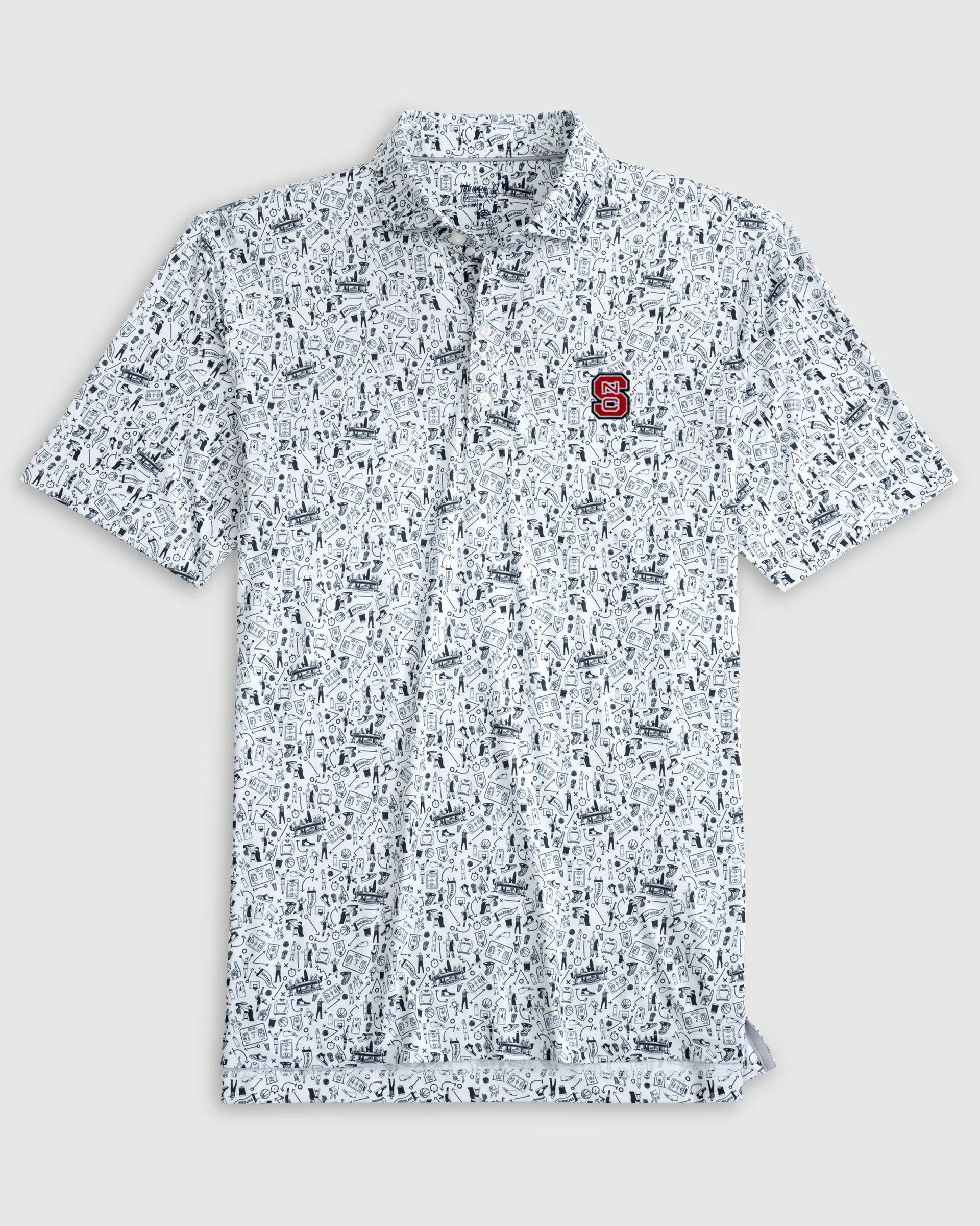 NC State Hoop There It Is Performance Jersey Polo