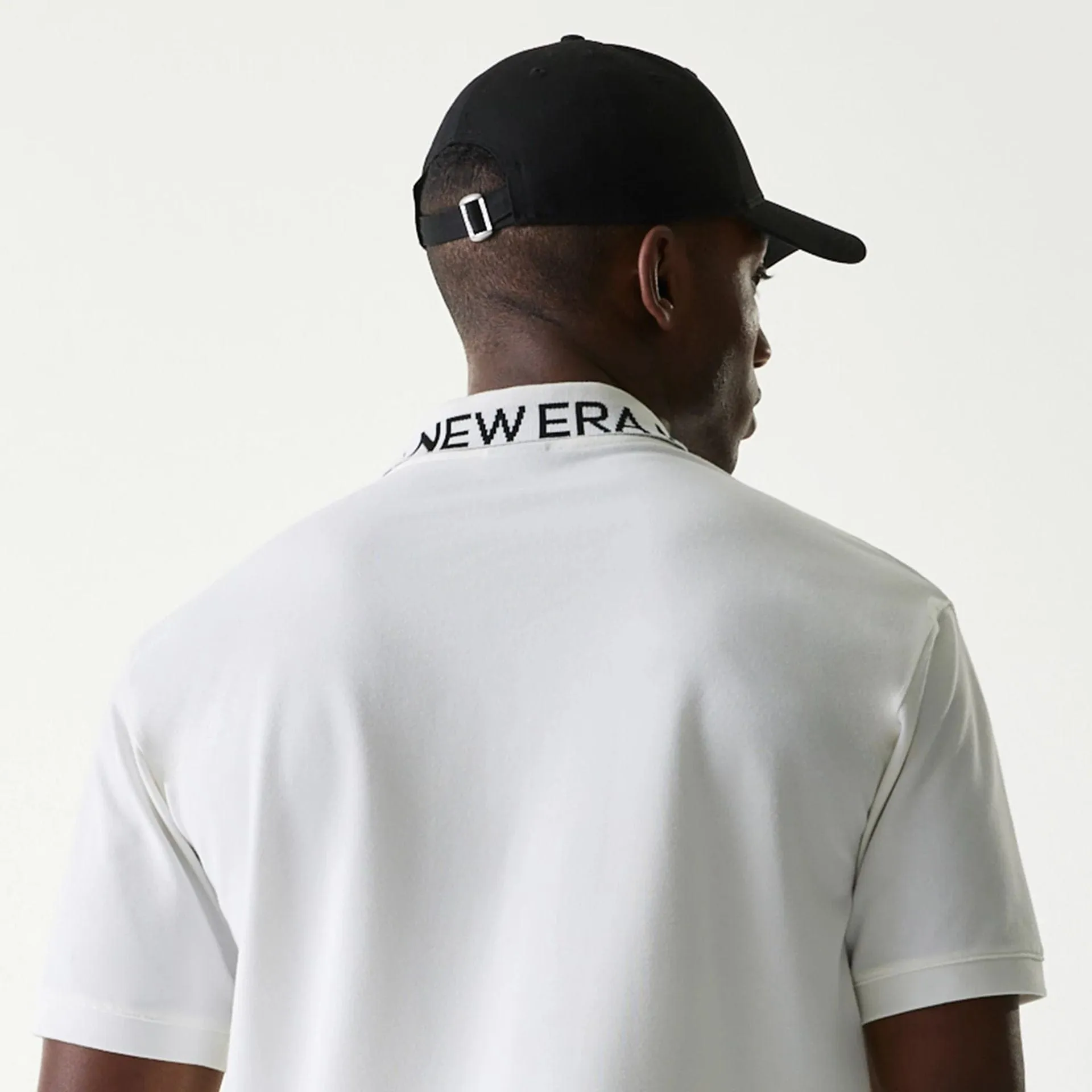 New Era Japan Collar Logo White Polo T-Shirt