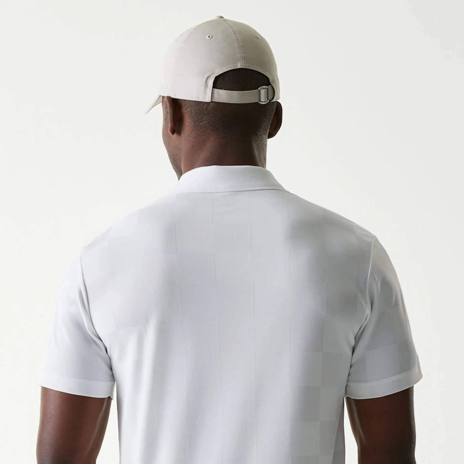 New Era Japan Grid White Polo T-Shirt