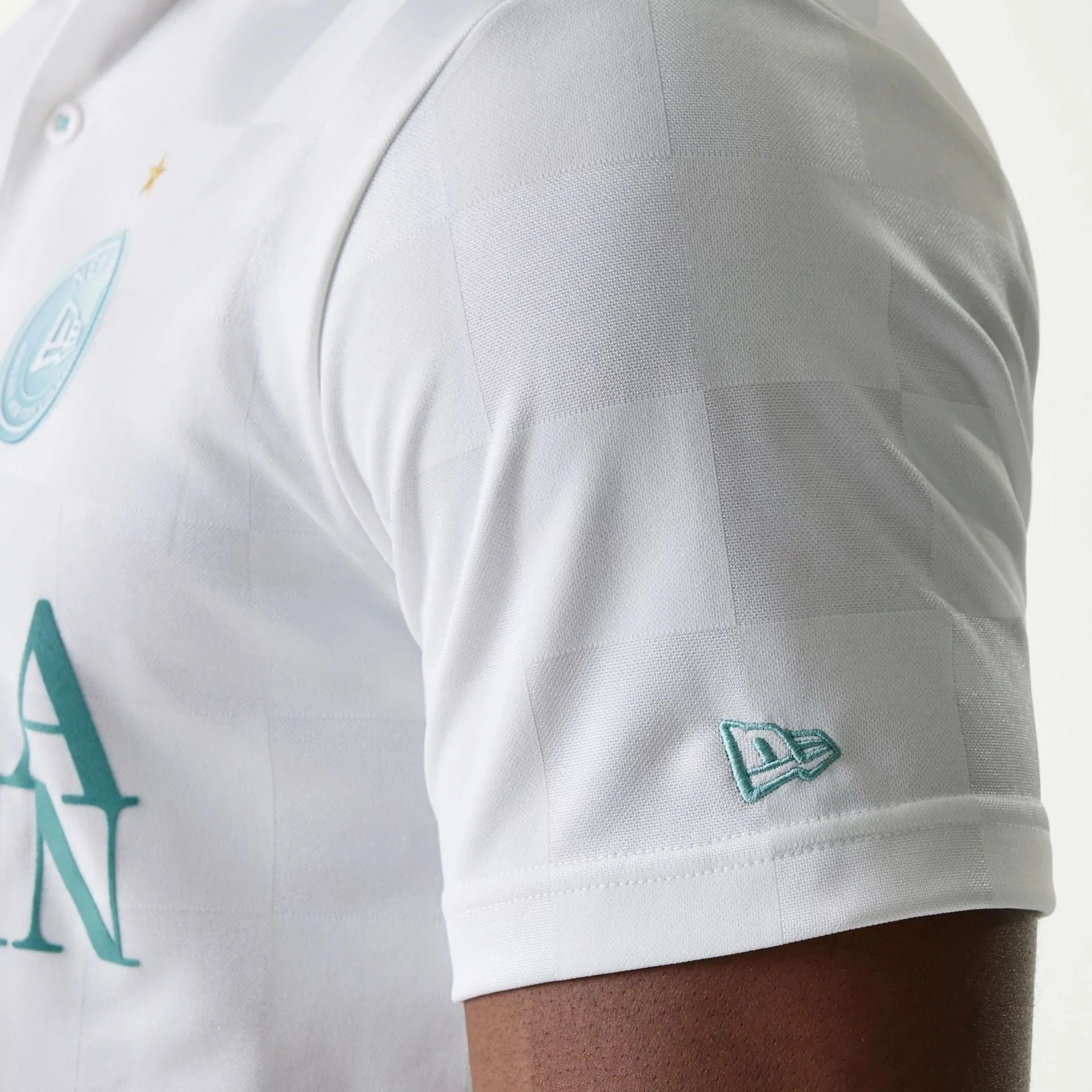 New Era Japan Grid White Polo T-Shirt