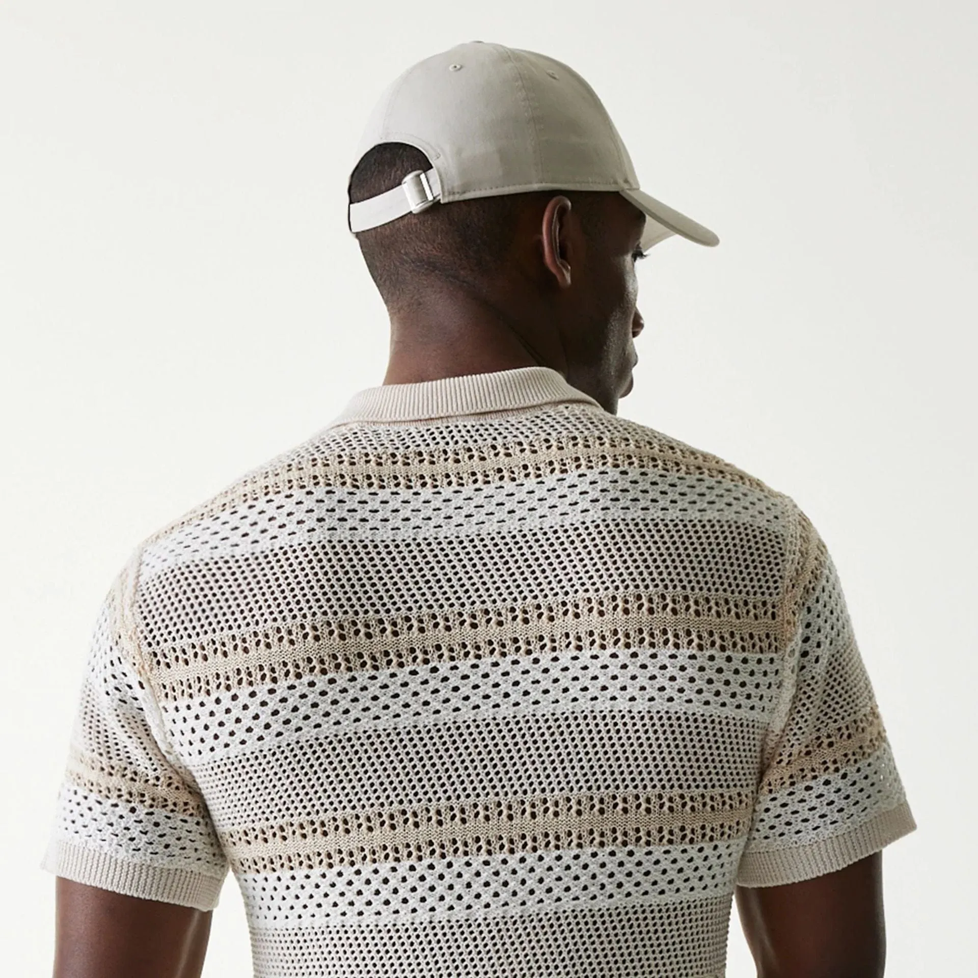 New Era Japan Mesh White Polo T-Shirt