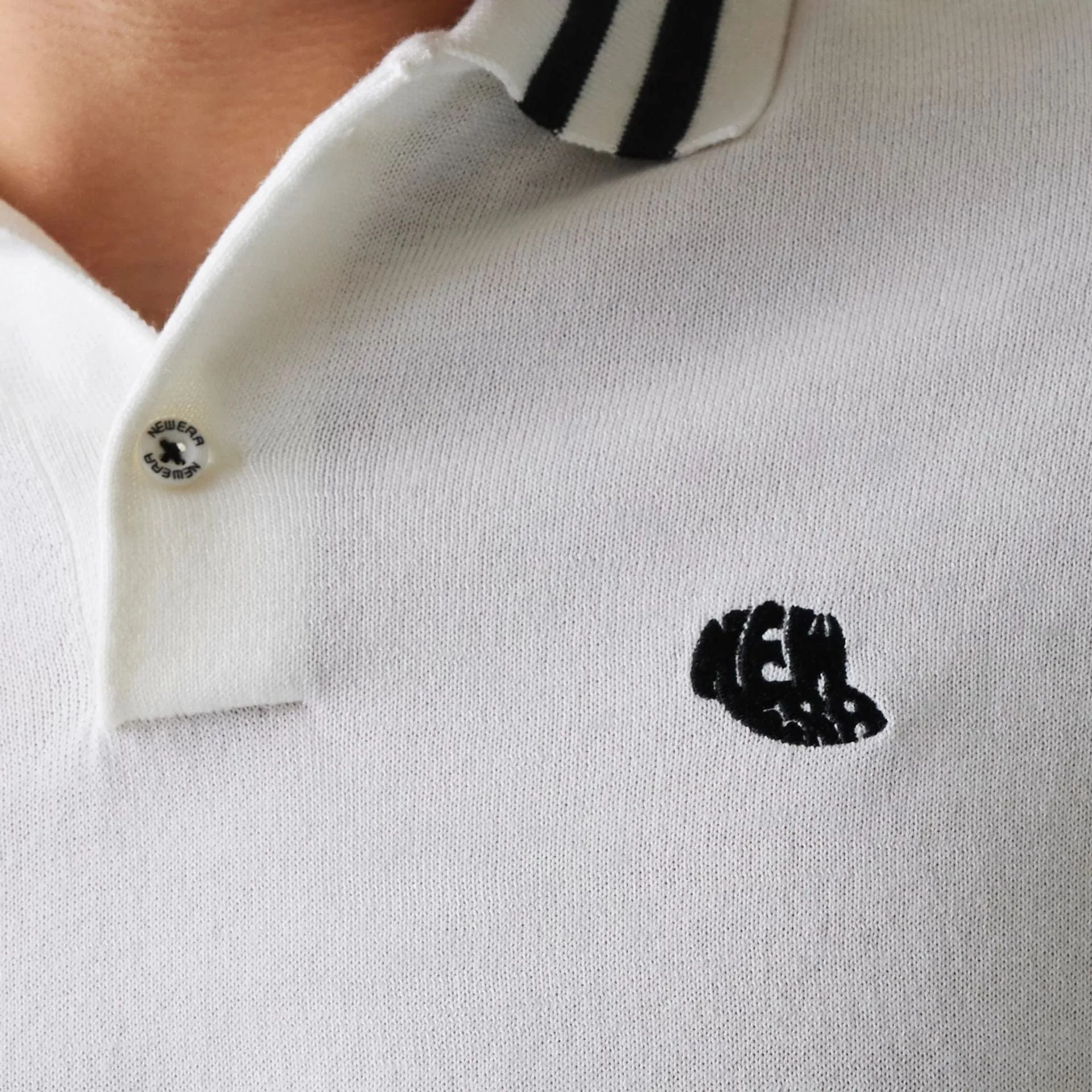 New Era Japan White Polo T-Shirt