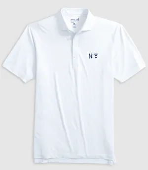 New York Yankees Slade Performance Jersey Printed Polo - Cooperstown Logo