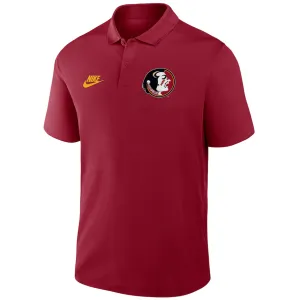 Nike Men's Vault Seminole Logo Victory Legacy Polo - Crimson