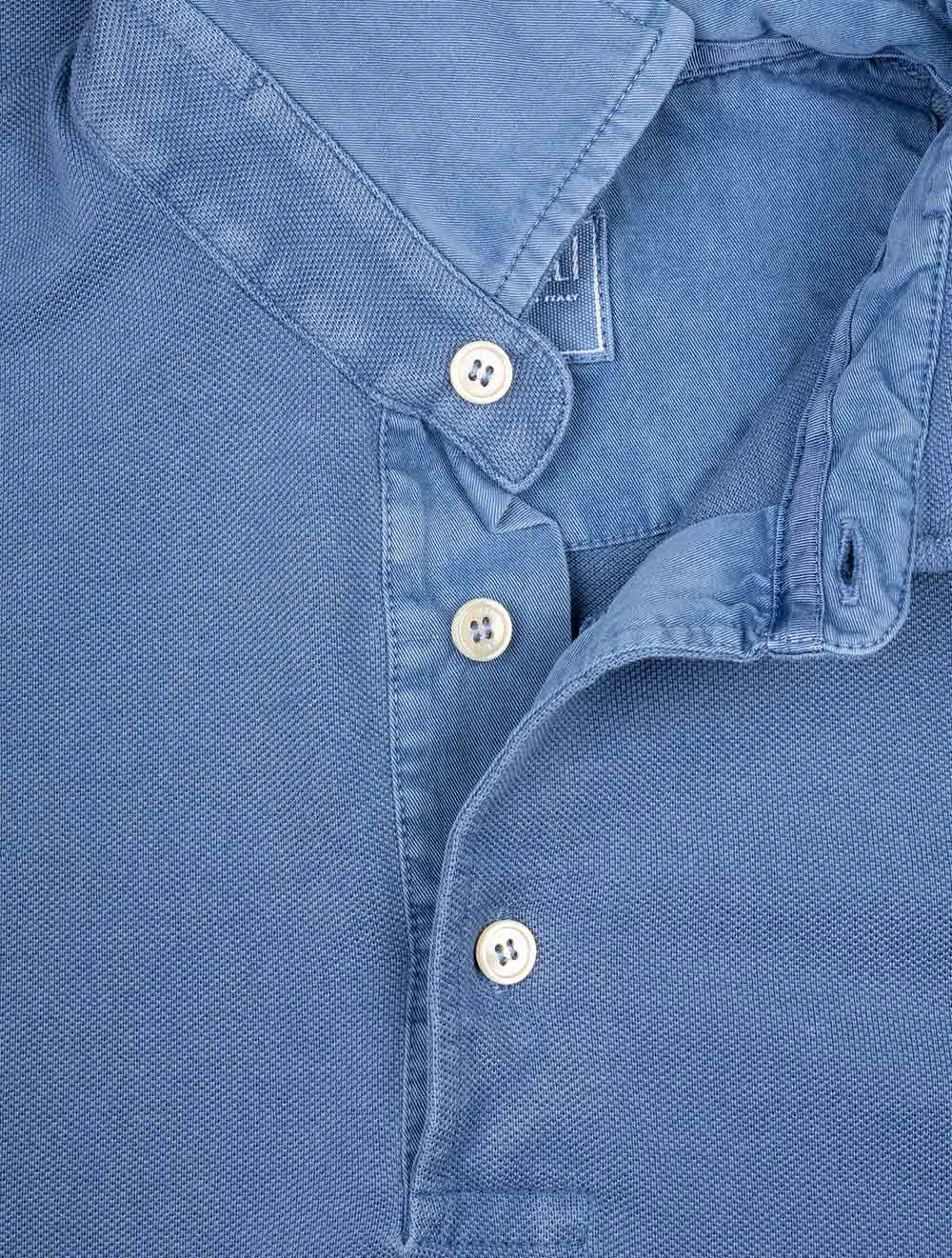 North Piquet Short Sleeve Polo Blue